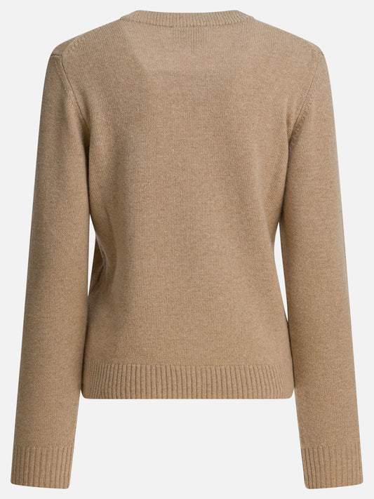 Crewneck sweaters Logo  Beige - Ganni Women | PLP | VIETTI Online Store | 2

