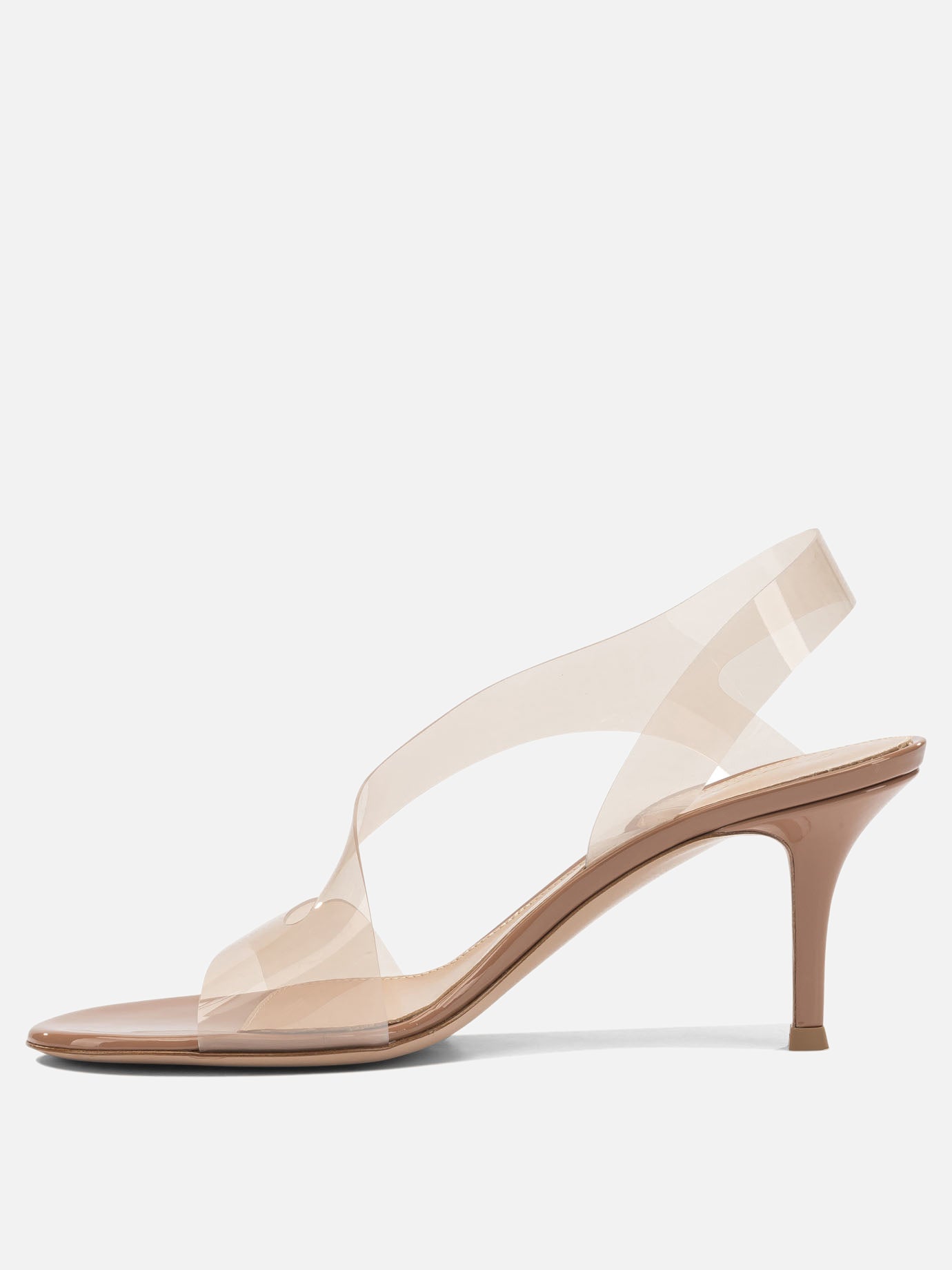 Heeled sandals 100% polyvinyl chloride - 100% leather  Beige - Gianvito Rossi Women | PDP | VIETTI Online Store | thumbnail_3