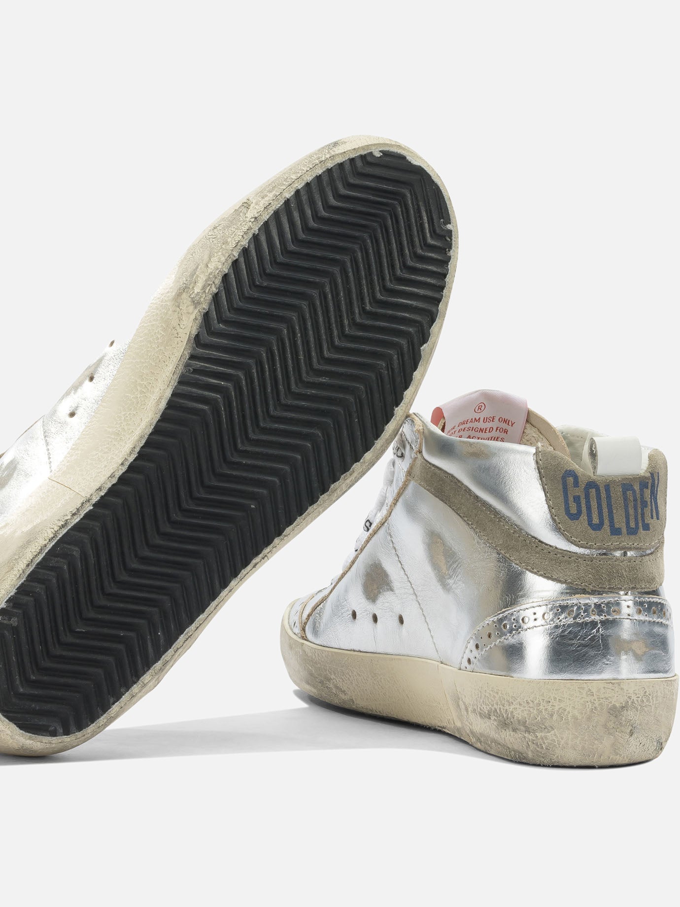High top sneakers 100% leather - 100% rubber  Silver - Golden Goose Women | PDP | VIETTI Online Store | Zoom-Modal_5
