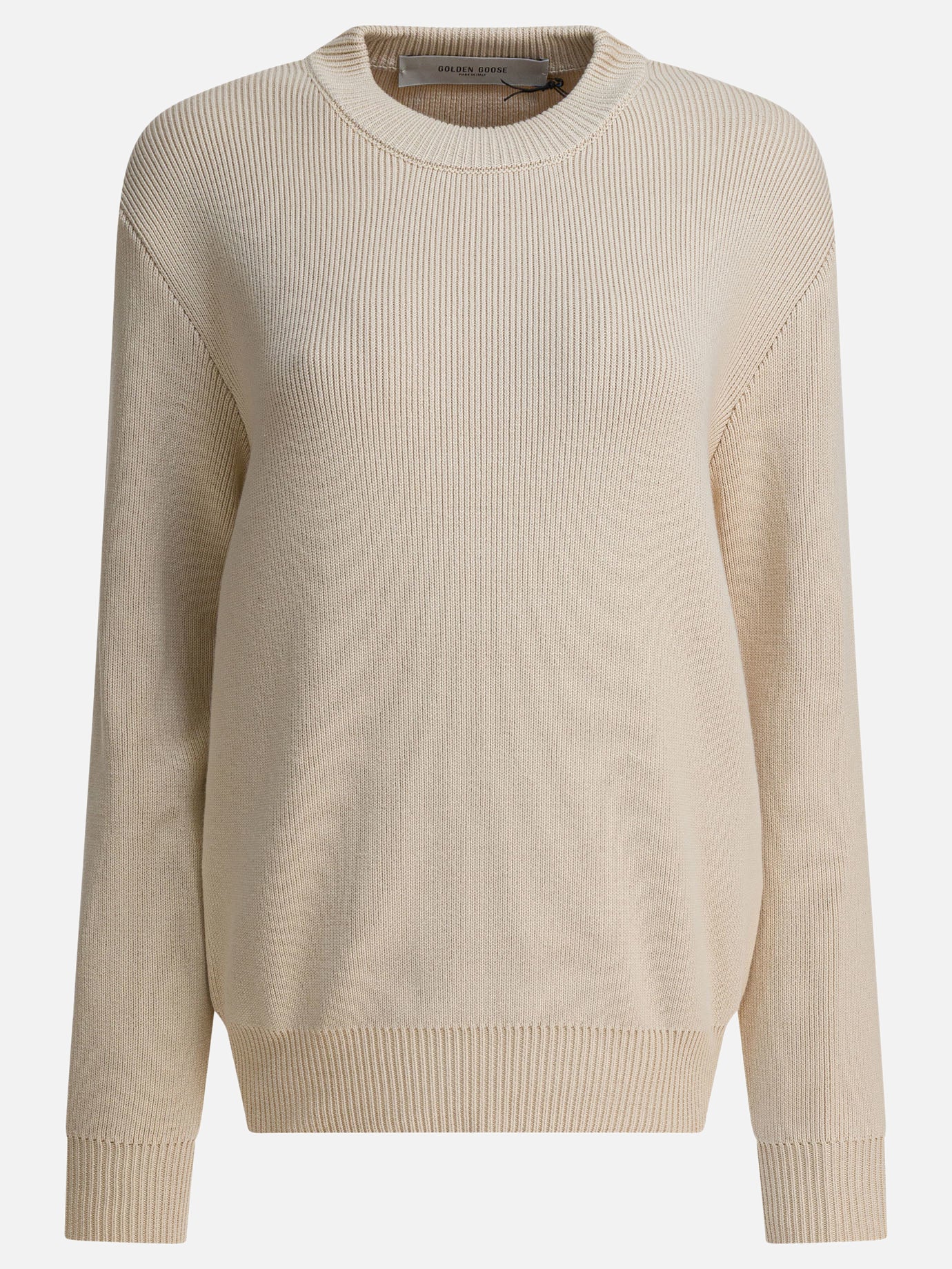 Crewneck sweaters Solid colour  Beige - Golden Goose Women | PDP | VIETTI Online Store | Zoom-Modal
