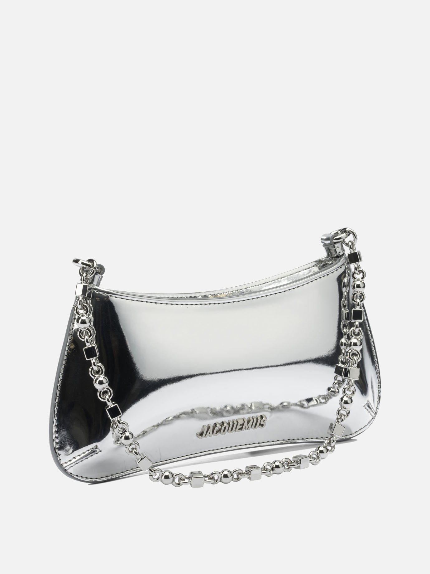 Small bags 69% polyurethane 31% polyester - Lining: 100% cotton  Silver - Jacquemus Women | PDP | VIETTI Online Store | thumbnail_2