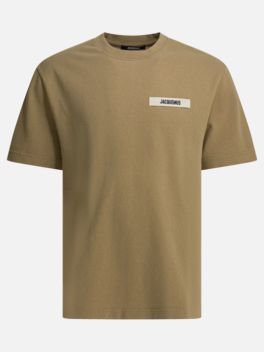 Crewneck t-shirts Logo  Beige - Jacquemus Men | PLP | VIETTI Online Store 
