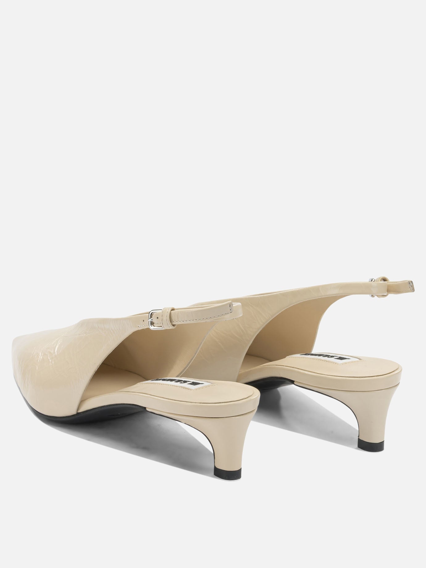 Slingbacks 100% calf leather - 100% calf leather  Beige - Jil Sander Women | PDP | VIETTI Online Store | thumbnail_4