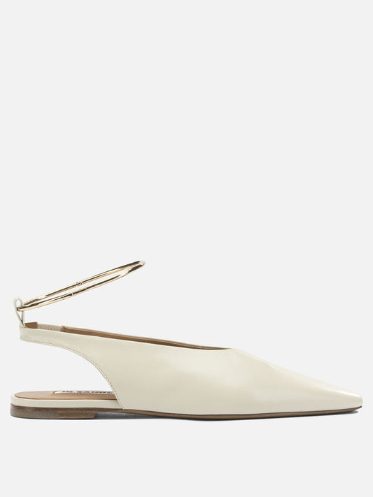 Classic ballet flats 100% goat leather - 100% calf leather  Beige - Jil Sander Women | PLP | VIETTI Online Store 

