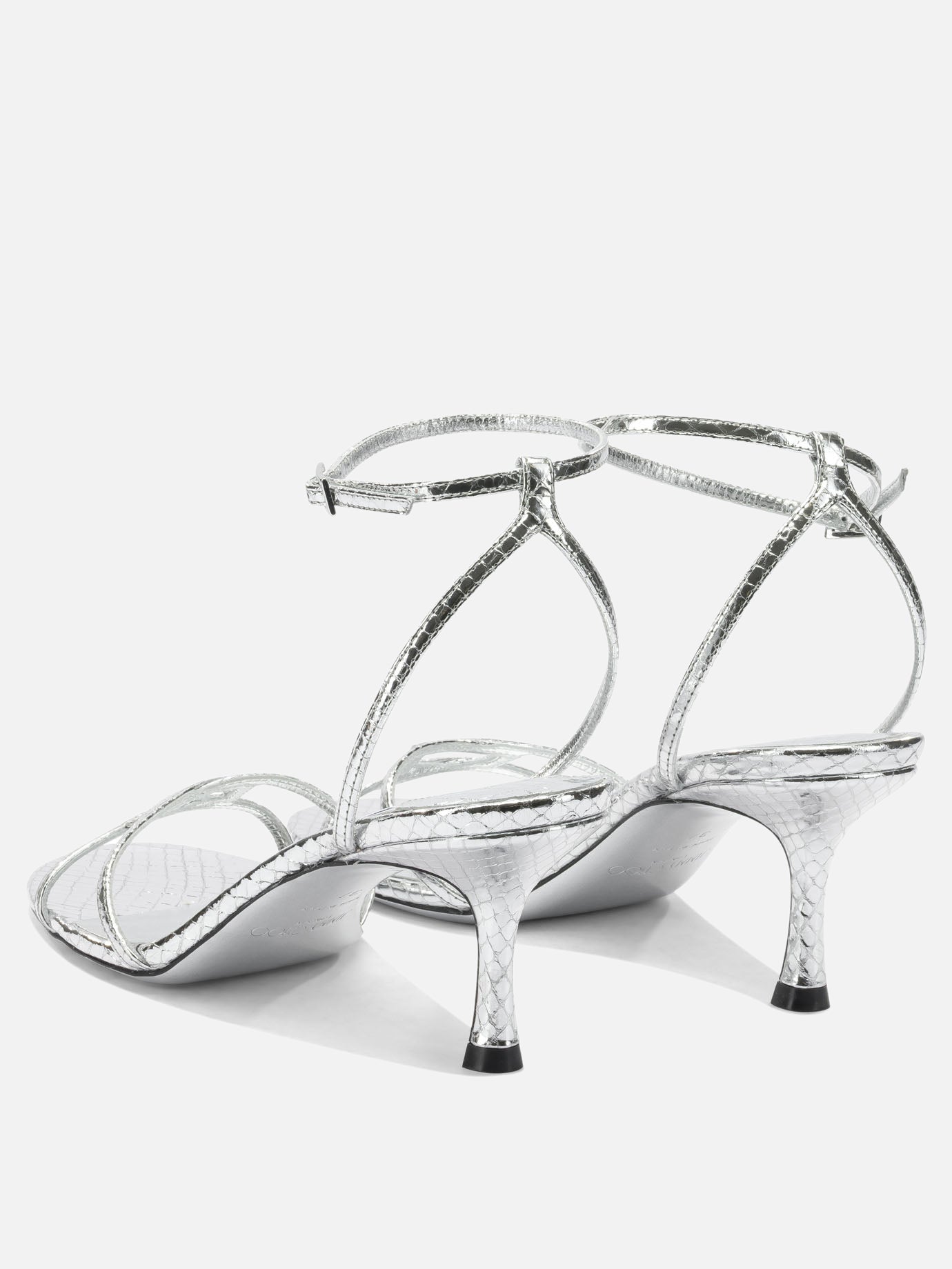 Heeled sandals 1998 LEO 100  Silver - Jimmy Choo Women | PDP | VIETTI Online Store | thumbnail_4