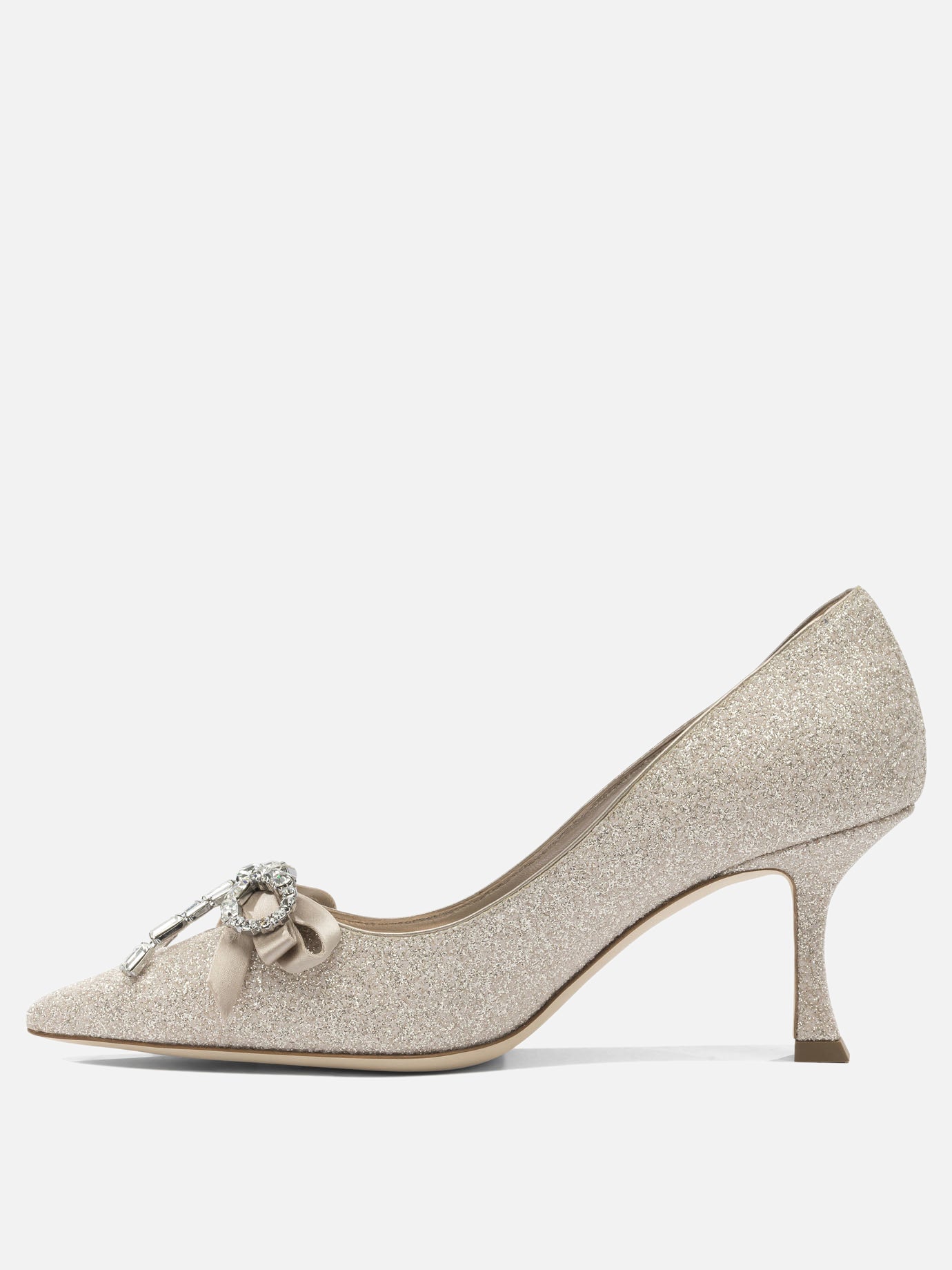 Pumps 75% textile 5% leather 5% crystal 5% salpa 5% plastic 5% metal - 100% calf  Gold - Jimmy Choo Women | PDP | VIETTI Online Store | thumbnail_3