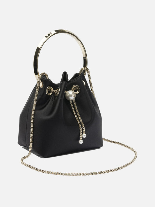 Mini bags 77% fabric 20% brass 3% acrylonitrile butadiene styrene  Black - Jimmy Choo Women | PLP | VIETTI Online Store | 2
