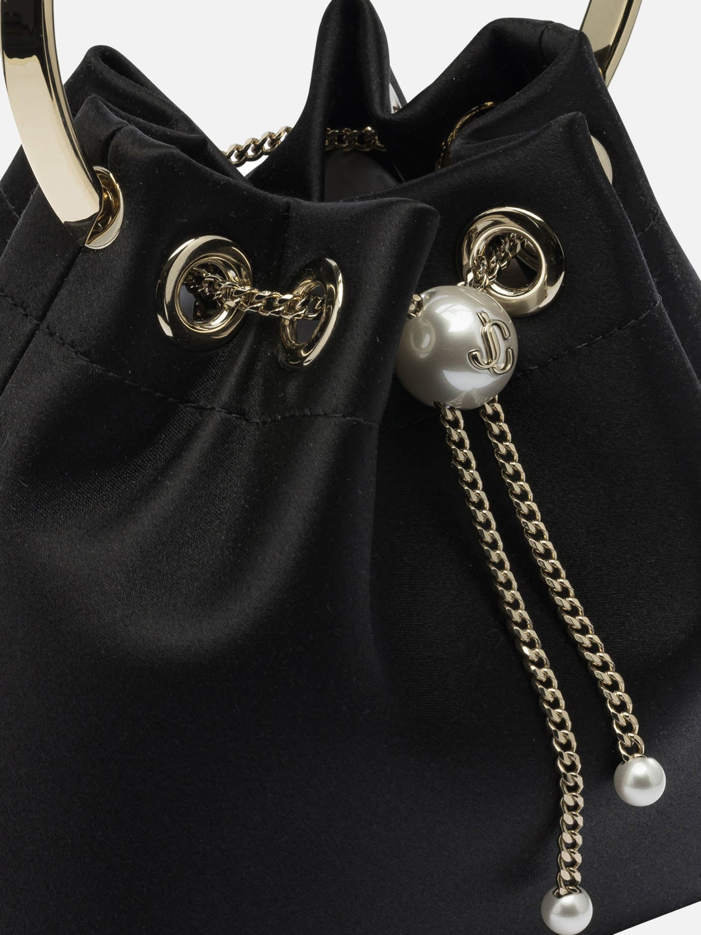 Borse mini 77% fabric 20% brass 3% acrylonitrile butadiene styrene  Nero - Jimmy Choo Donna | PDP | VIETTI Online Store | thumbnail_4