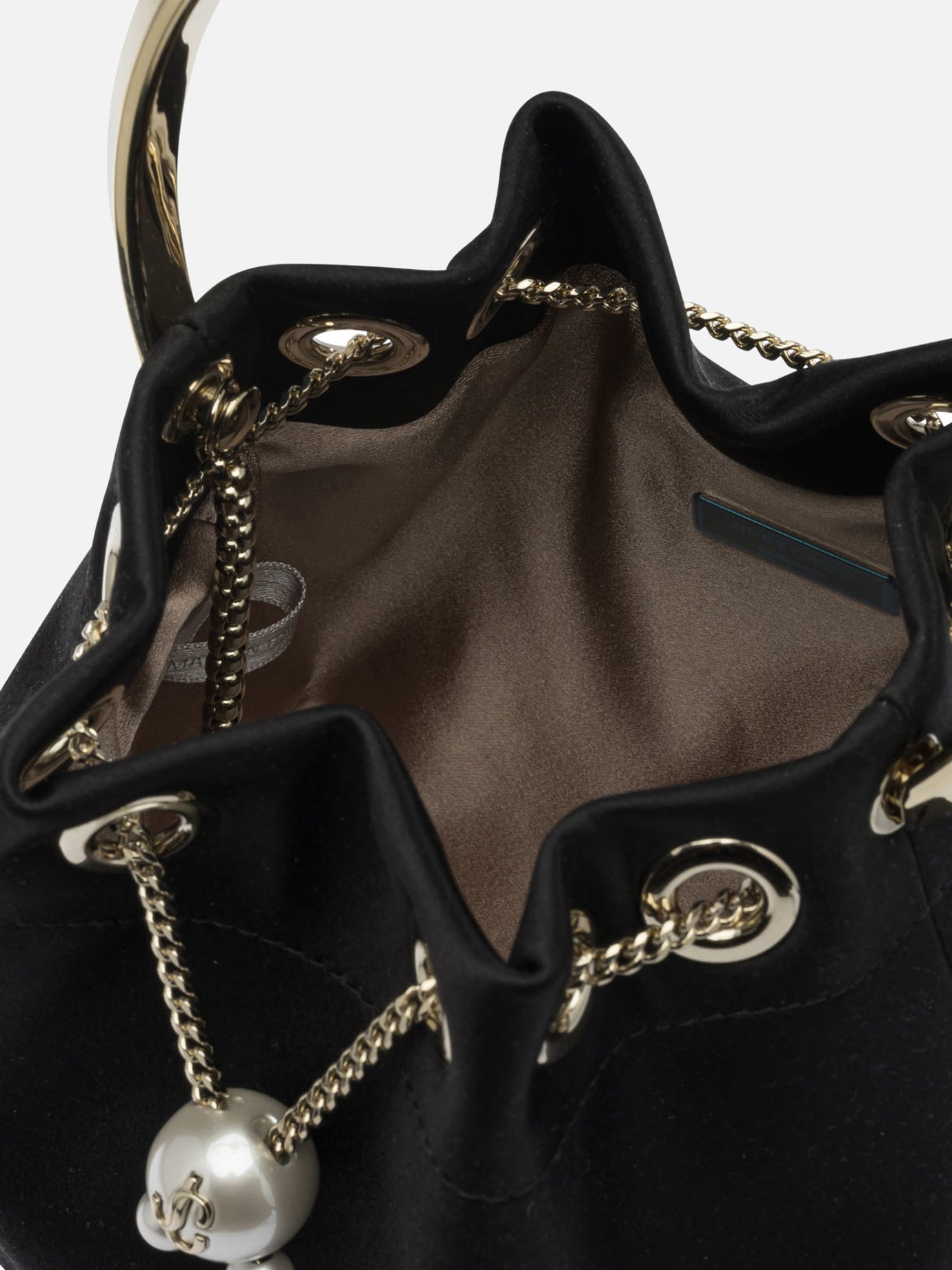 Borse mini 77% fabric 20% brass 3% acrylonitrile butadiene styrene  Nero - Jimmy Choo Donna | PDP | VIETTI Online Store | Zoom-Modal_5
