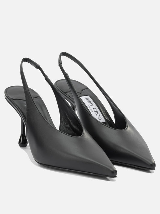 Slingbacks 87% leather 5% salpa 5% plastic 3% metal - 50% calf 50% rubber  Black - Jimmy Choo Women | PDP | VIETTI Online Store | 2
