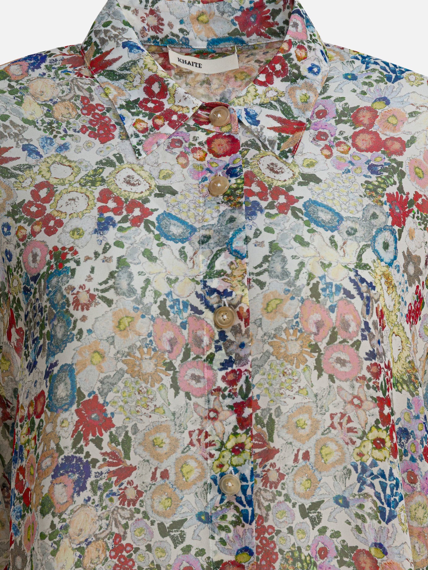 Camicie casual Floral  Bianco - Khaite Donna | PDP | VIETTI Online Store | thumbnail_3