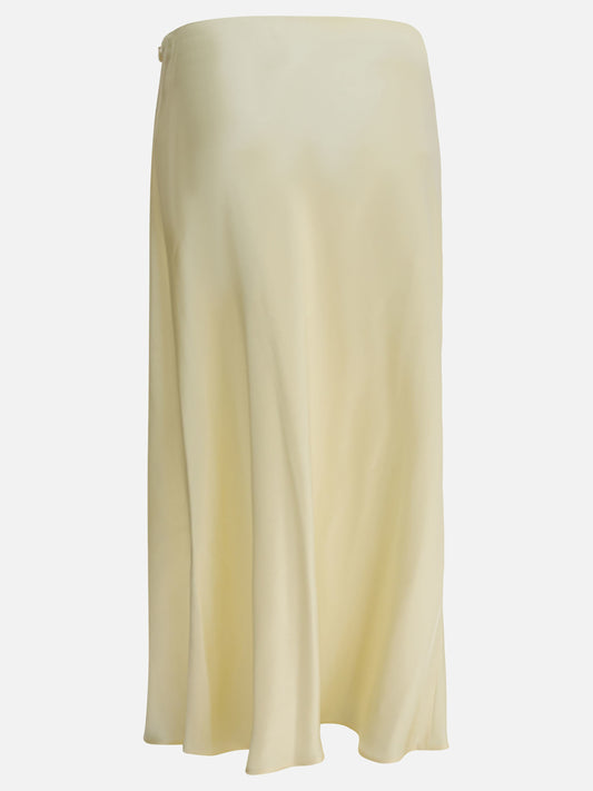 Midi skirts Solid colour  Yellow - Khaite Women | VIETTI Online Store | 2
