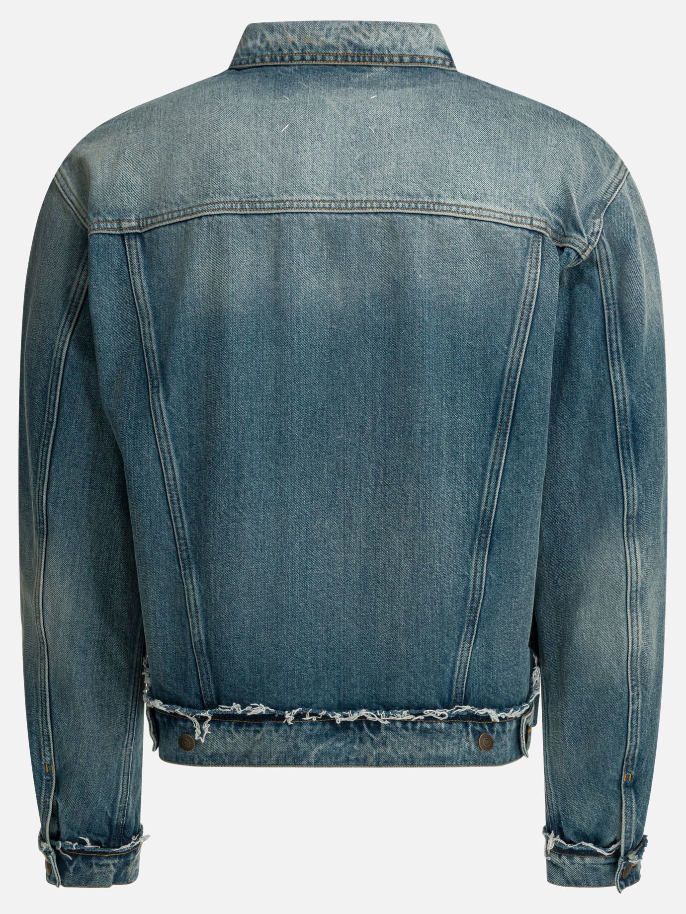 Denim jackets Solid colour  Blue - Maison Margiela Men | PDP | VIETTI Online Store | thumbnail_2