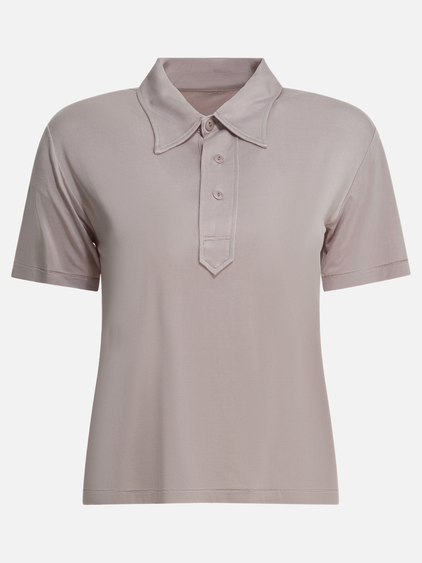 Polo shirts with buttons Solid colour  Pink - Maison Margiela Women | PDP | VIETTI Online Store | thumbnail