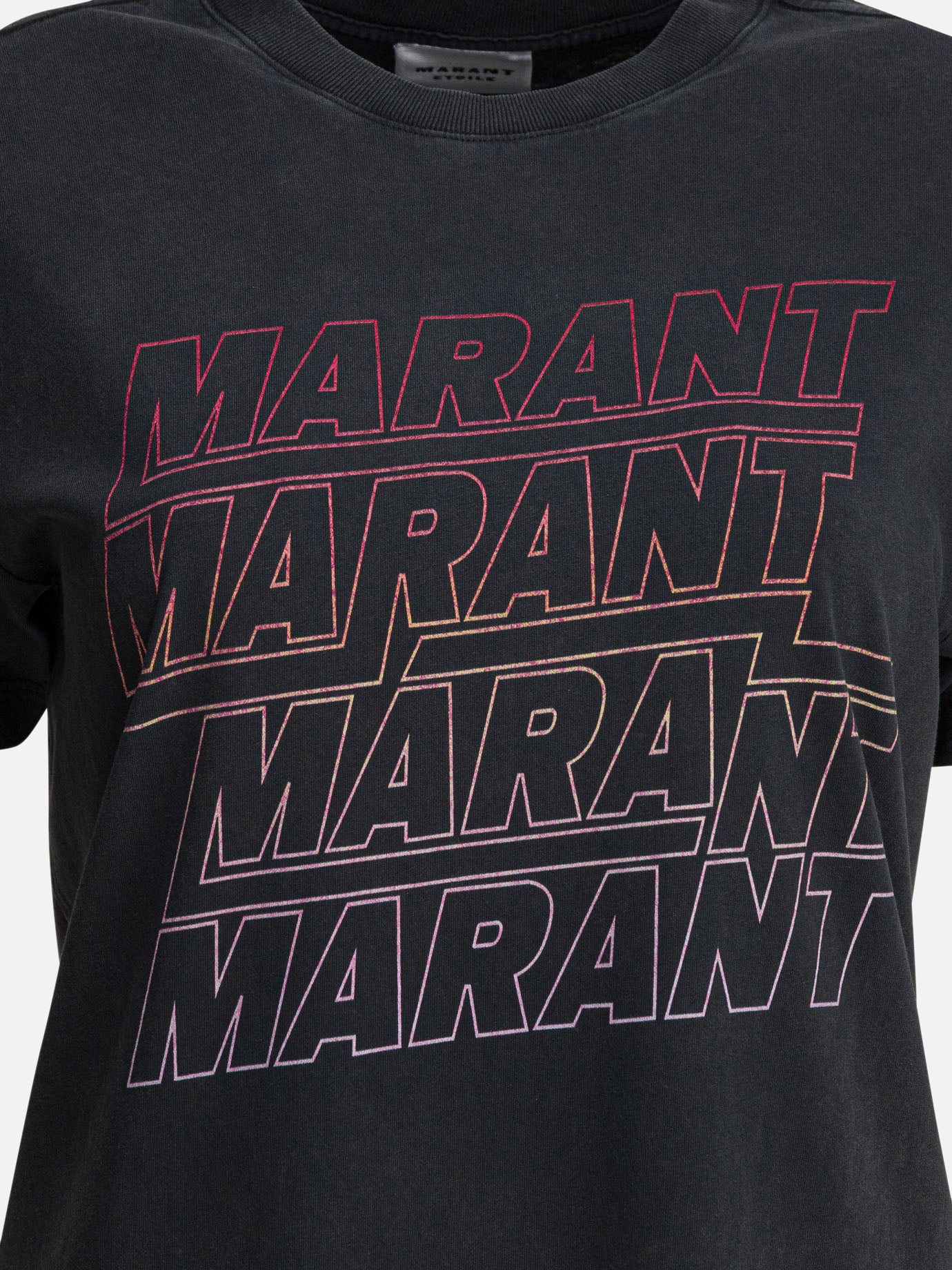 Crewneck t-shirts Graphics  Black - Marant Étoile Women | PDP | VIETTI Online Store | thumbnail_3
