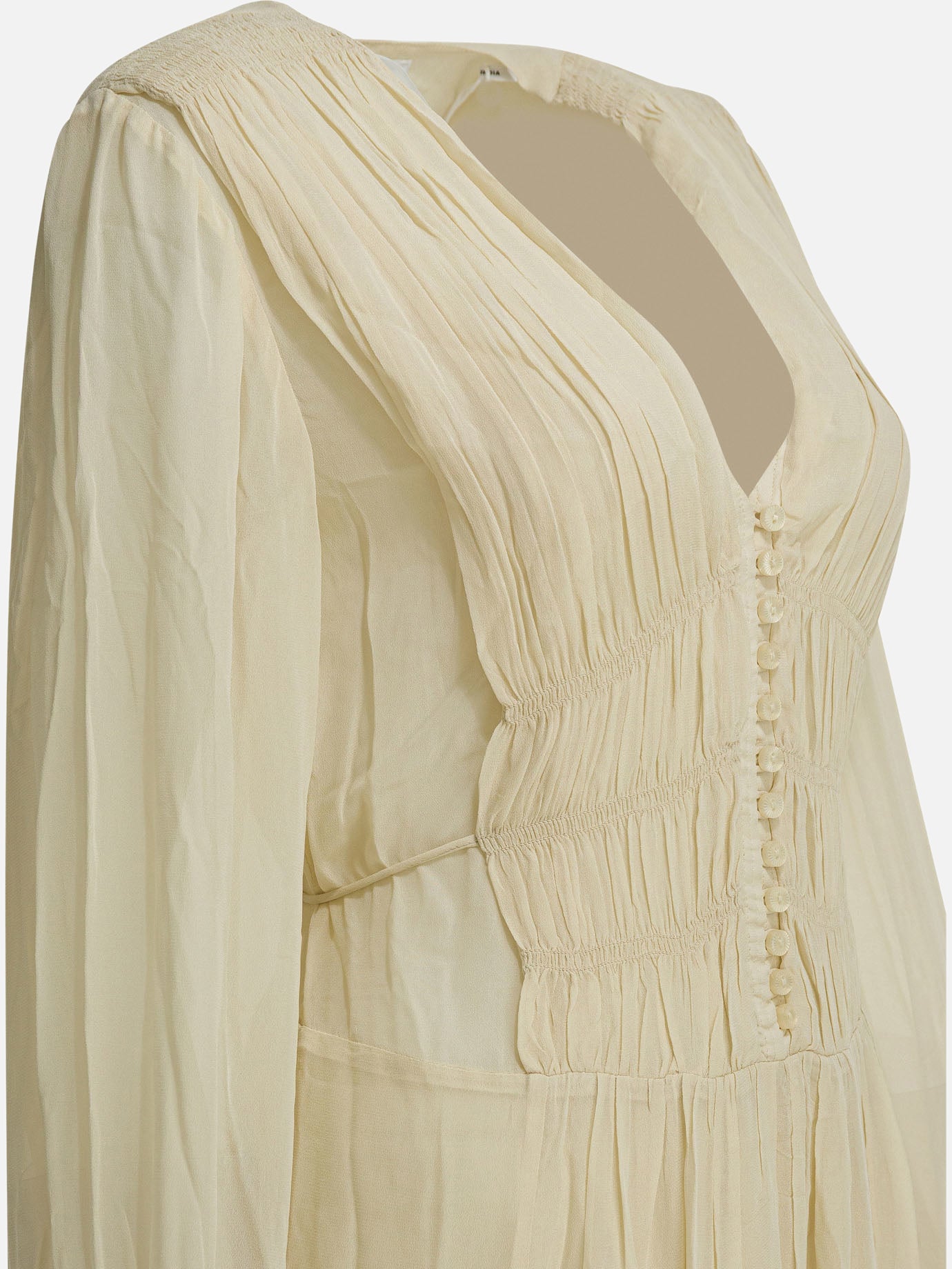 Long dresses Solid colour  Beige - Marant Étoile Women | PDP | VIETTI Online Store | thumbnail_3