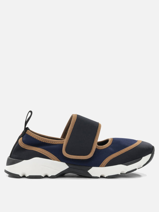 Low top sneakers 80% polyamide 20% elastane - 100% rubber  Blue - Marni Women | PDP | VIETTI Online Store 
