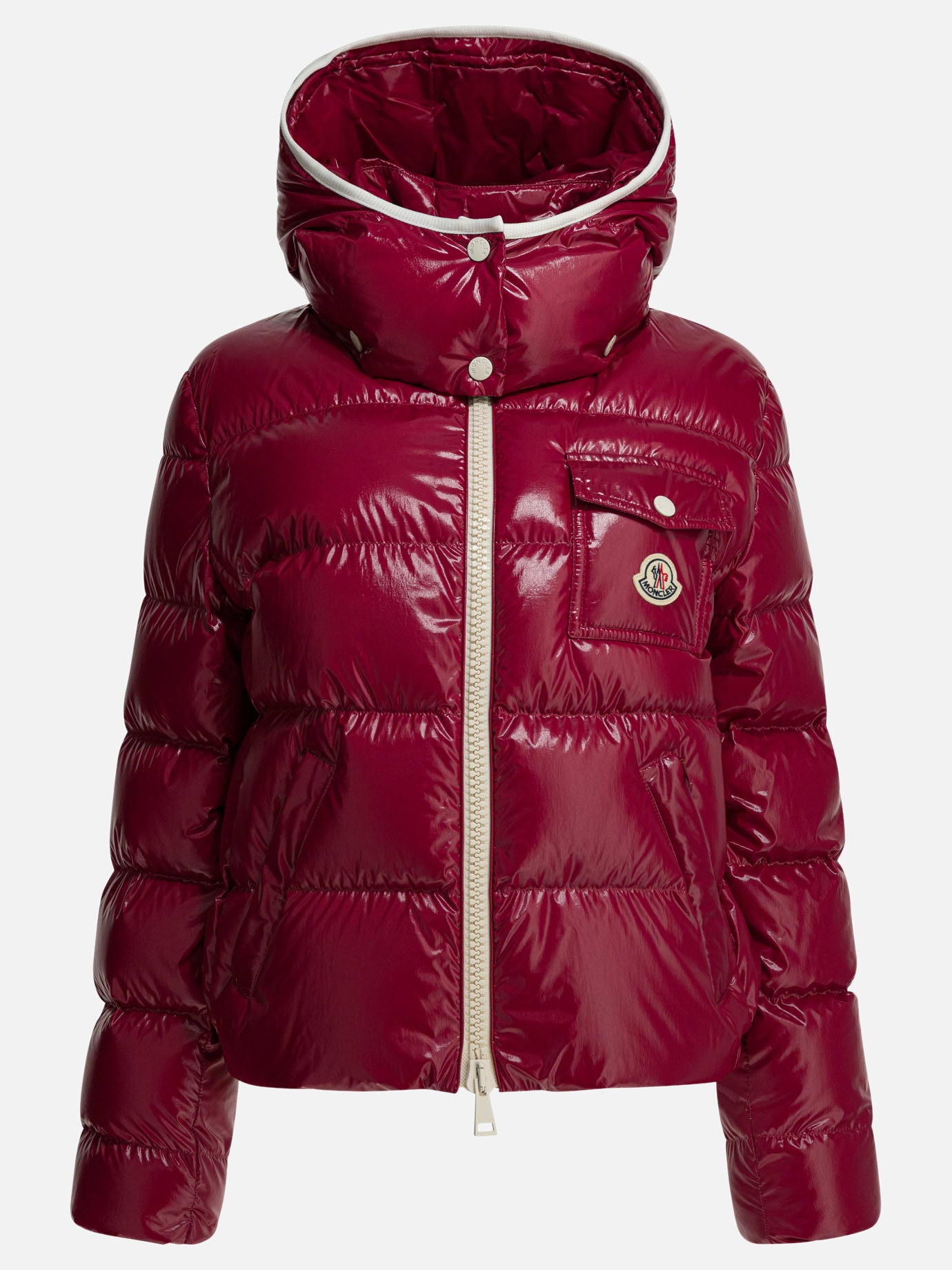 Down jackets Logo  Fuchsia - Moncler Women | PDP | VIETTI Online Store | thumbnail