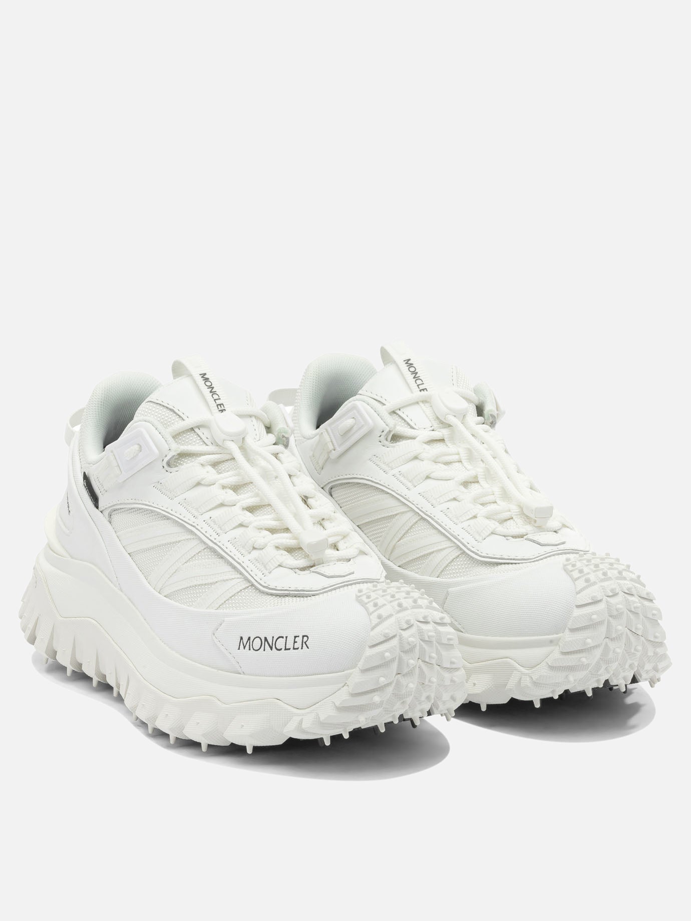 Sneaker basse 60% nylon 40% leather - 100% rubber  Bianco - Moncler Donna | PDP | VIETTI Online Store | Zoom-Modal_2
