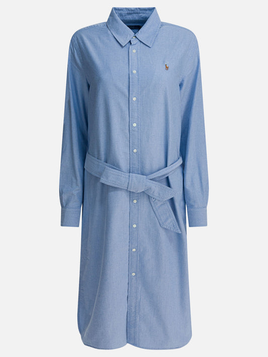 Midi dresses Logo  Blue - Polo Ralph Lauren Women | PLP | VIETTI Online Store 
