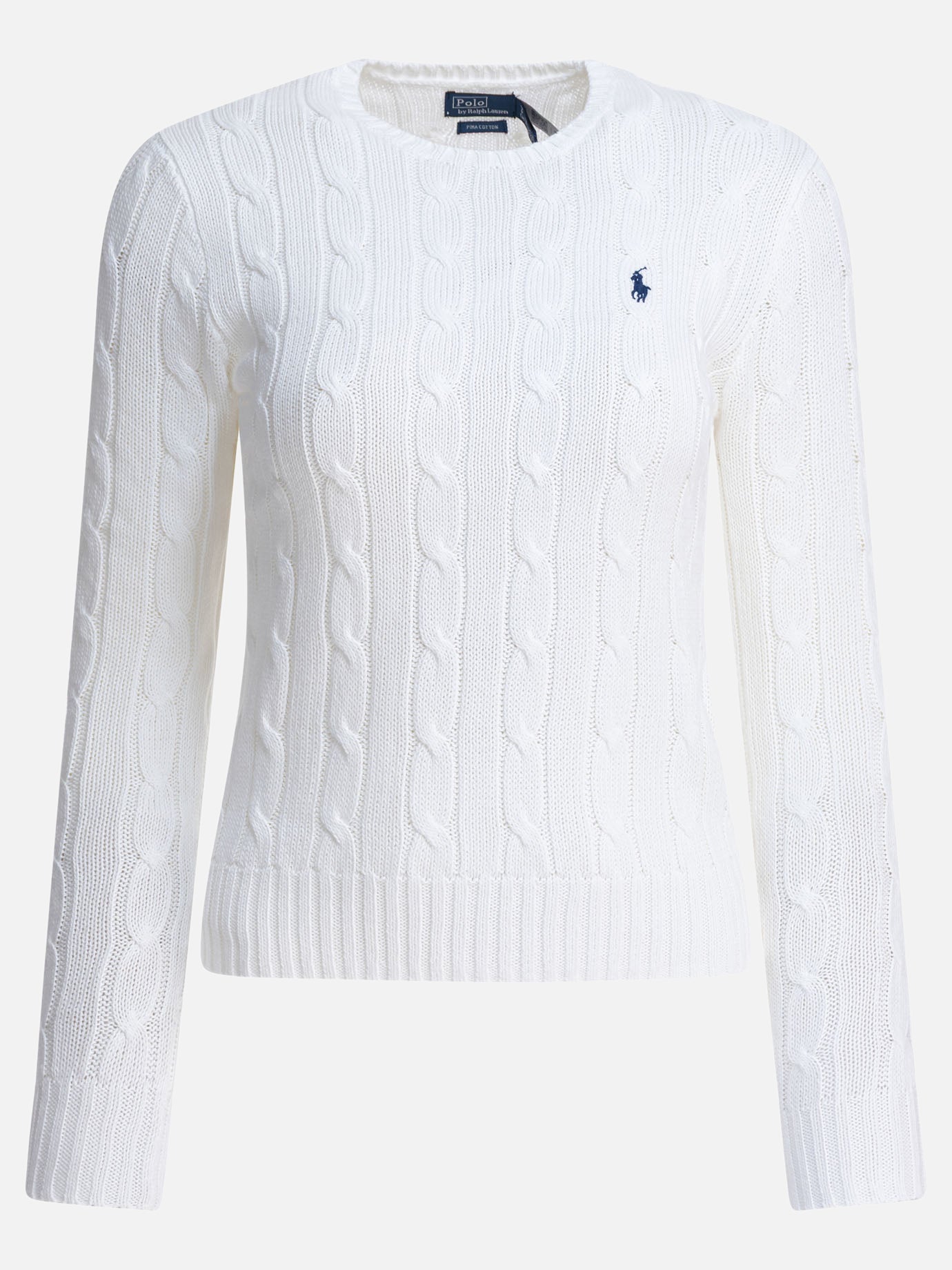 Crewneck sweaters Logo  White - Polo Ralph Lauren Women | PDP | VIETTI Online Store | thumbnail