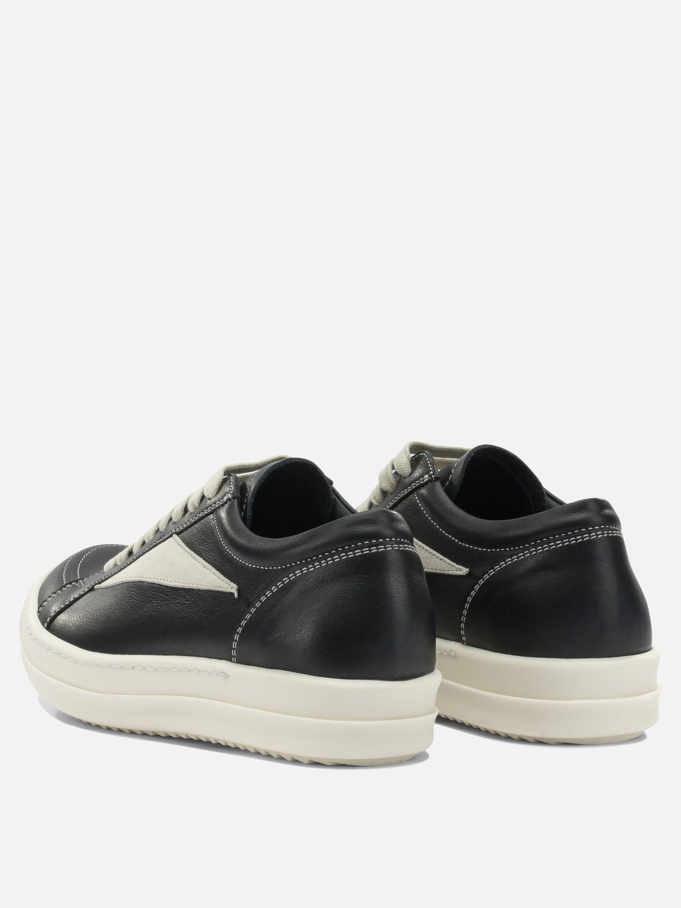 Low top sneakers 100% cow leather - 100% thermoplastic rubber  Black - Rick Owens Women | PDP | VIETTI Online Store | Zoom-Modal_4
