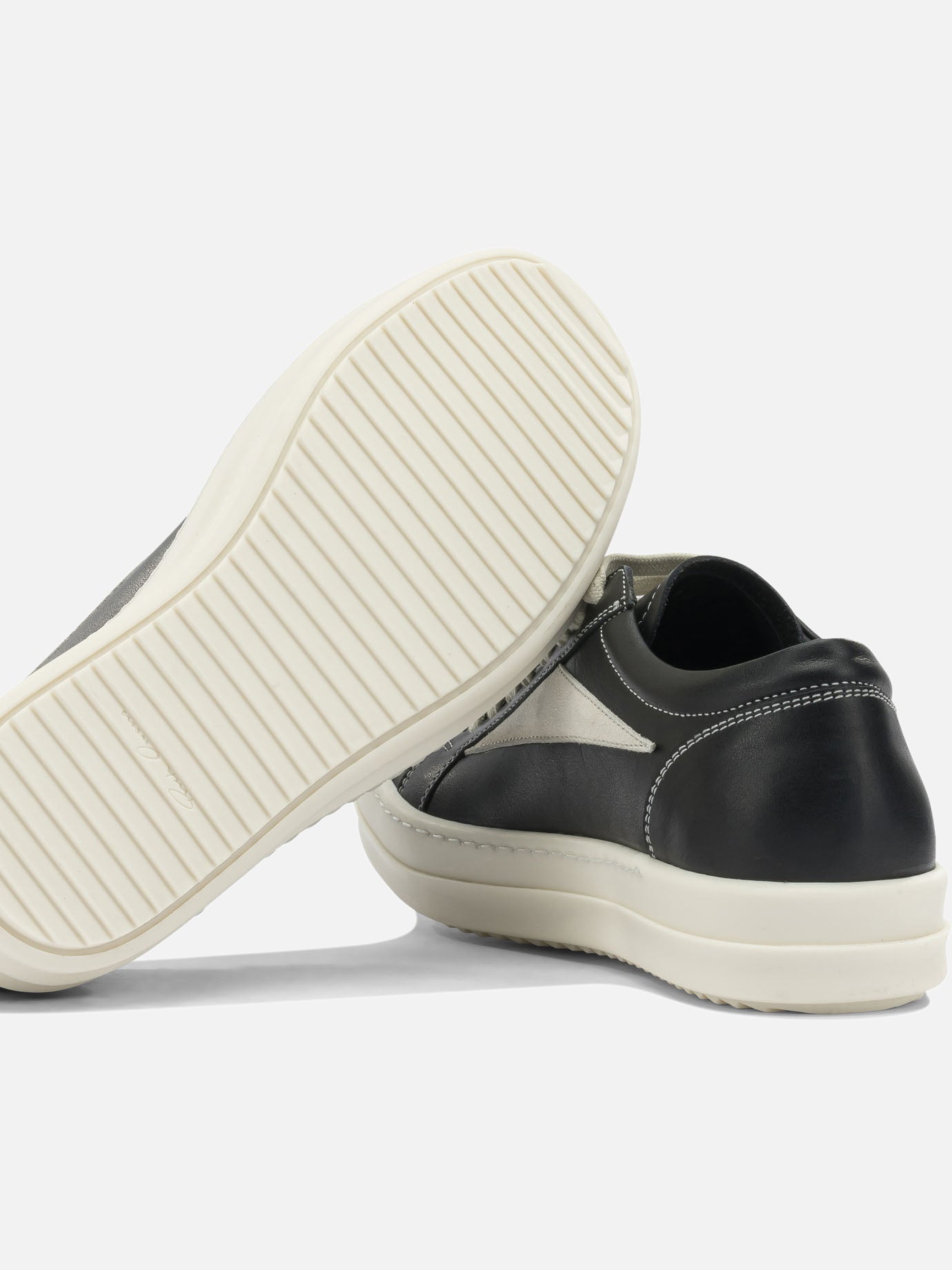 Low top sneakers 100% cow leather - 100% thermoplastic rubber  Black - Rick Owens Women | PDP | VIETTI Online Store | thumbnail_5