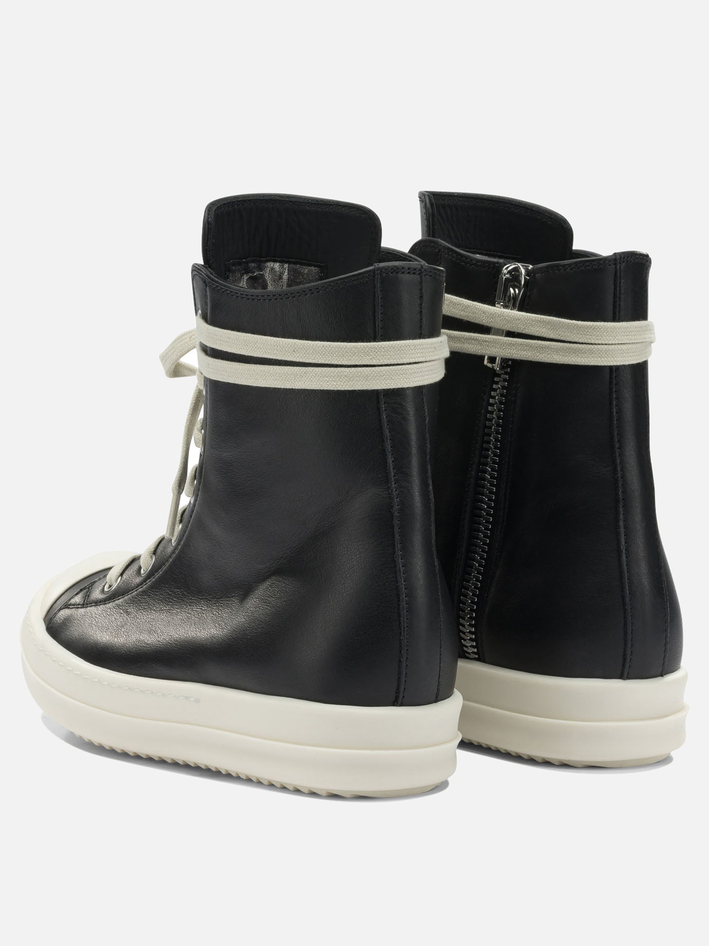 Low top sneakers 100% cow leather - 100% thermoplastic rubber  Black - Rick Owens Women | PDP | VIETTI Online Store | Zoom-Modal_4
