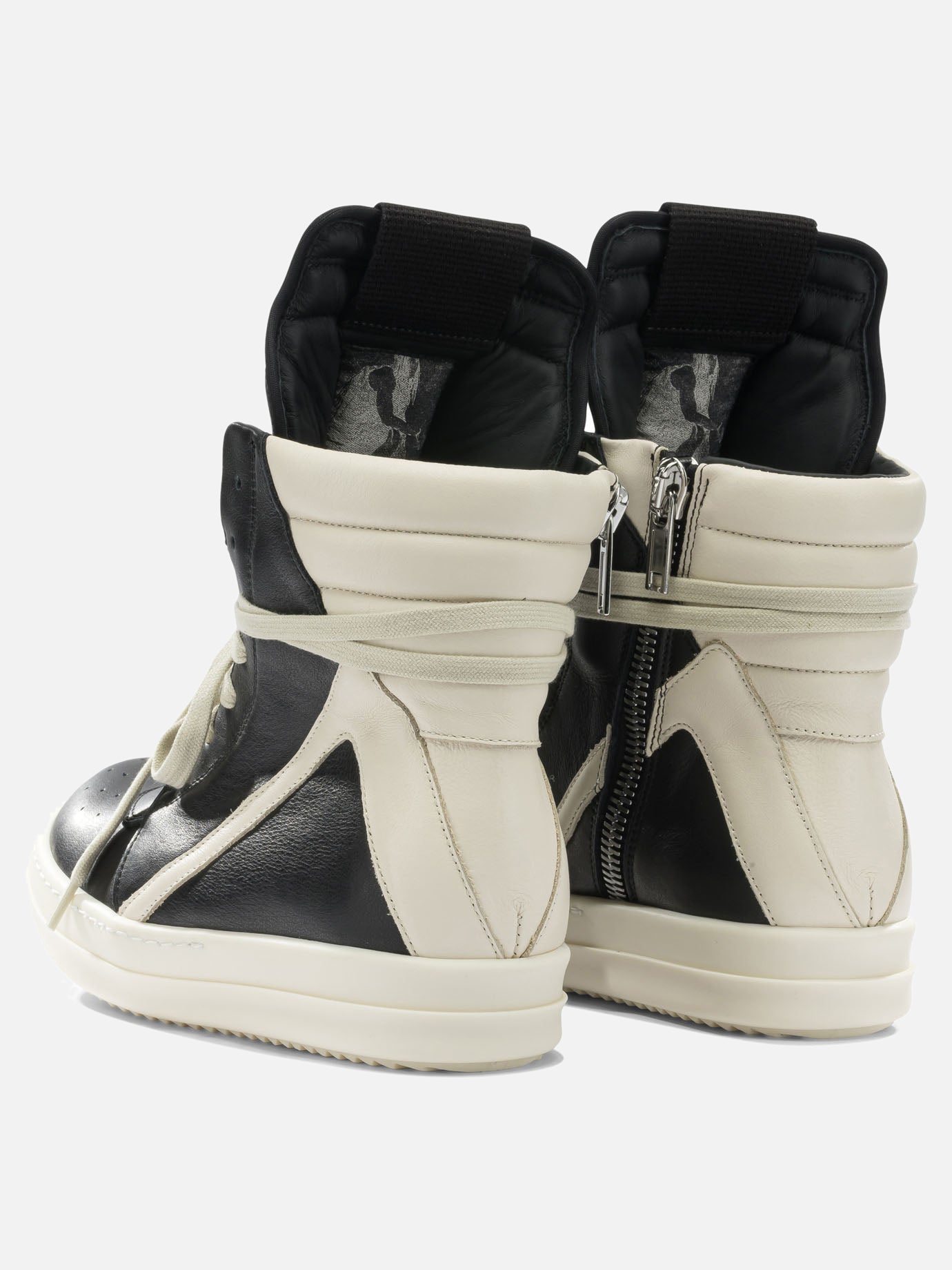 High top sneakers 100% cow leather - 100% thermoplastic rubber  Black - Rick Owens Women | PDP | VIETTI Online Store | Zoom-Modal_4
