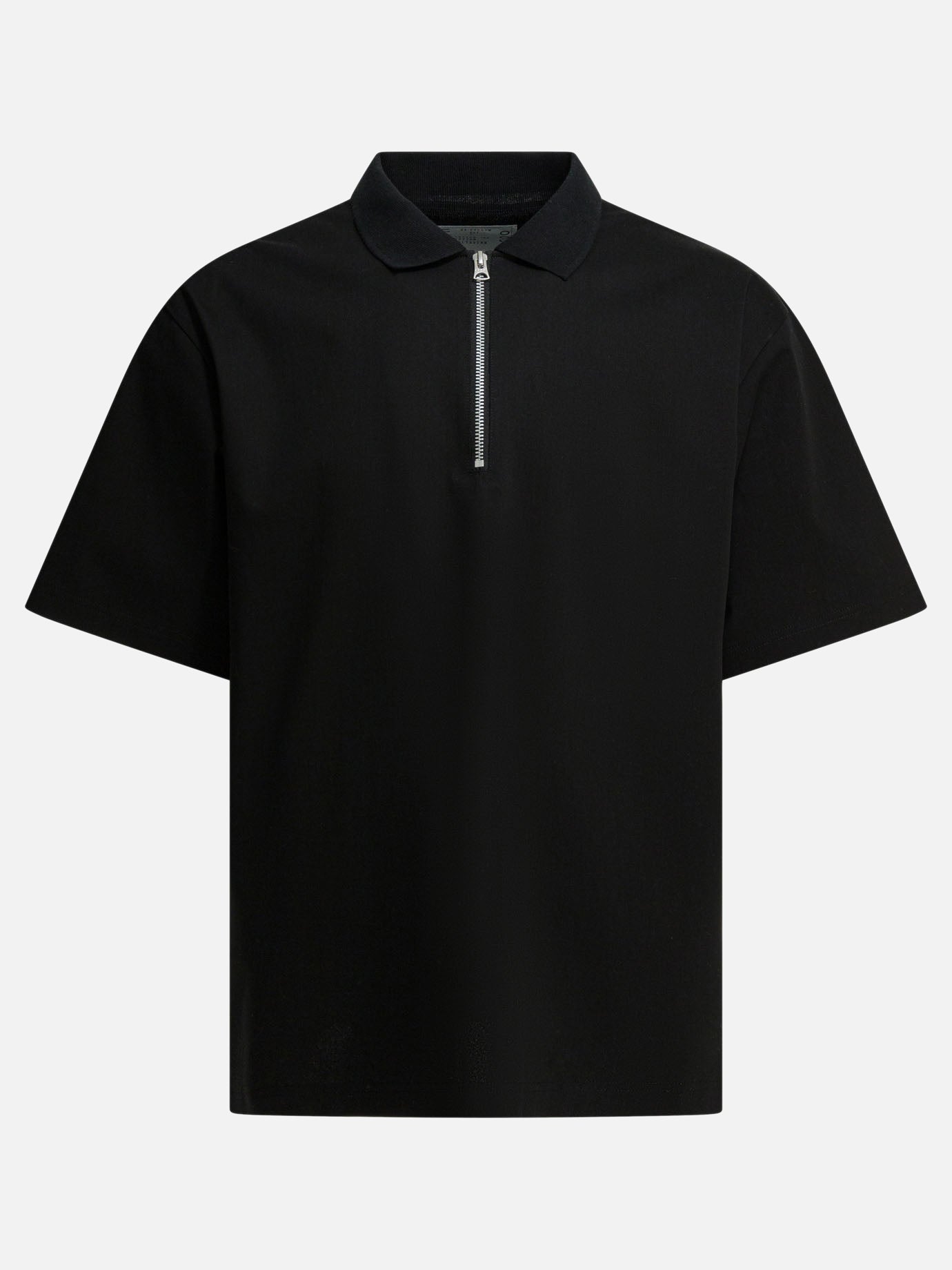 Polo shirts without buttons Solid colour  Black - Sacai Men | PDP | VIETTI Online Store | Zoom-Modal
