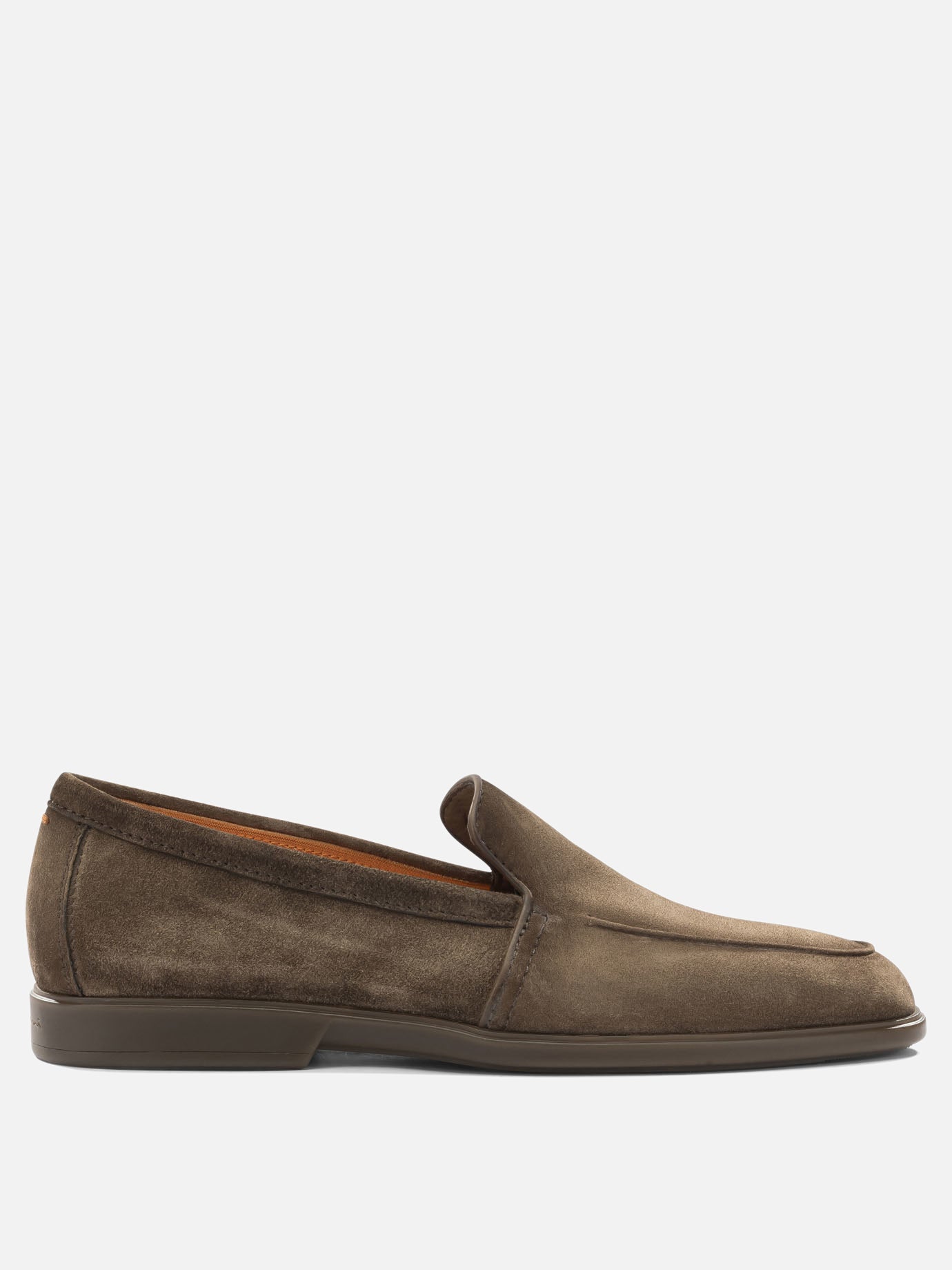 Mocassini 100% suede - 100% rubber  Marrone - Santoni Uomo | PDP | VIETTI Online Store | thumbnail