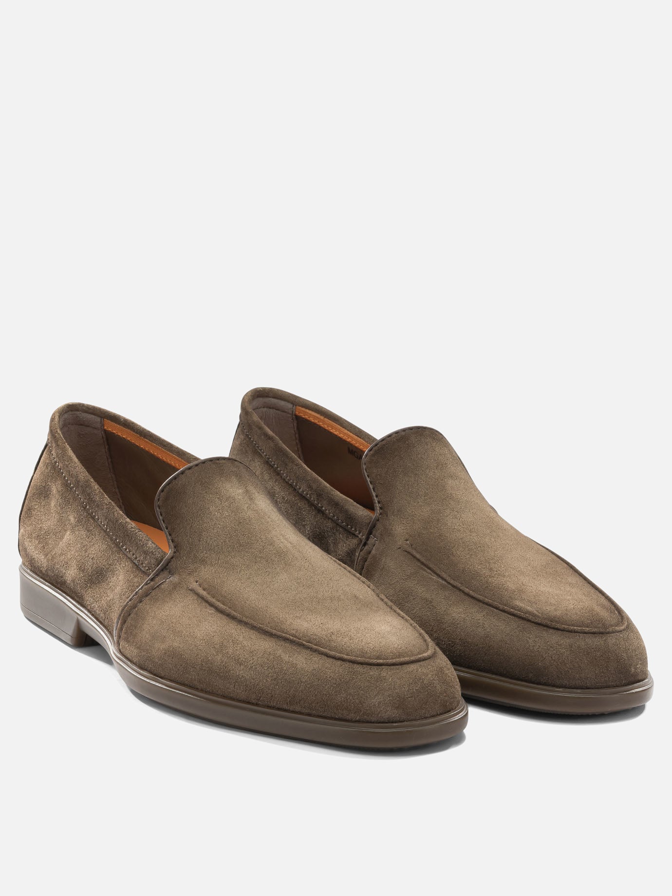 Mocassini 100% suede - 100% rubber  Marrone - Santoni Uomo | PDP | VIETTI Online Store | thumbnail_2