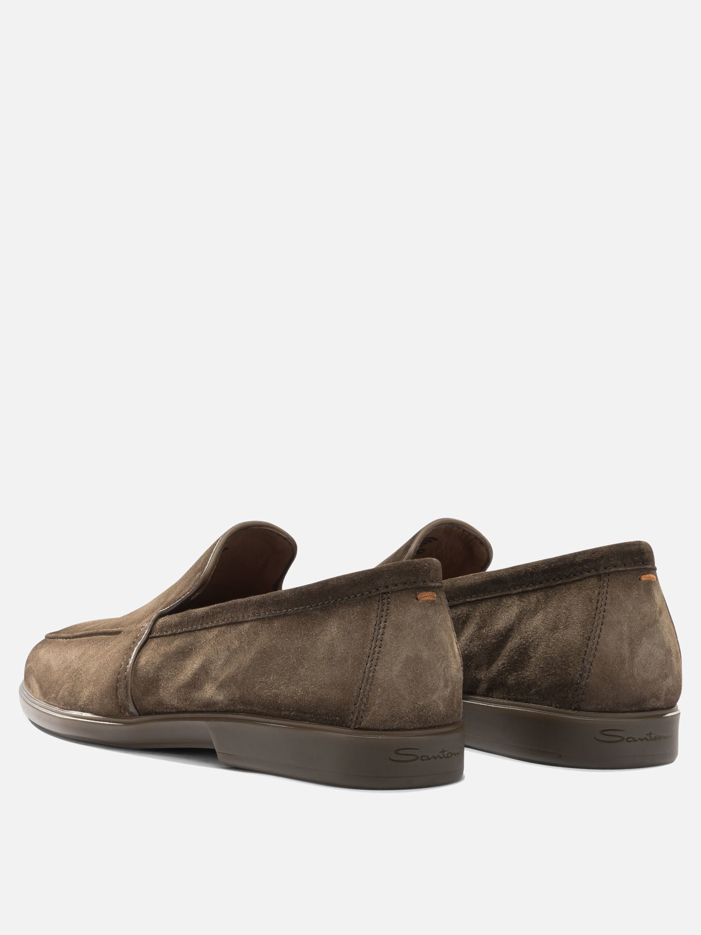 Mocassini 100% suede - 100% rubber  Marrone - Santoni Uomo | PDP | VIETTI Online Store | thumbnail_4