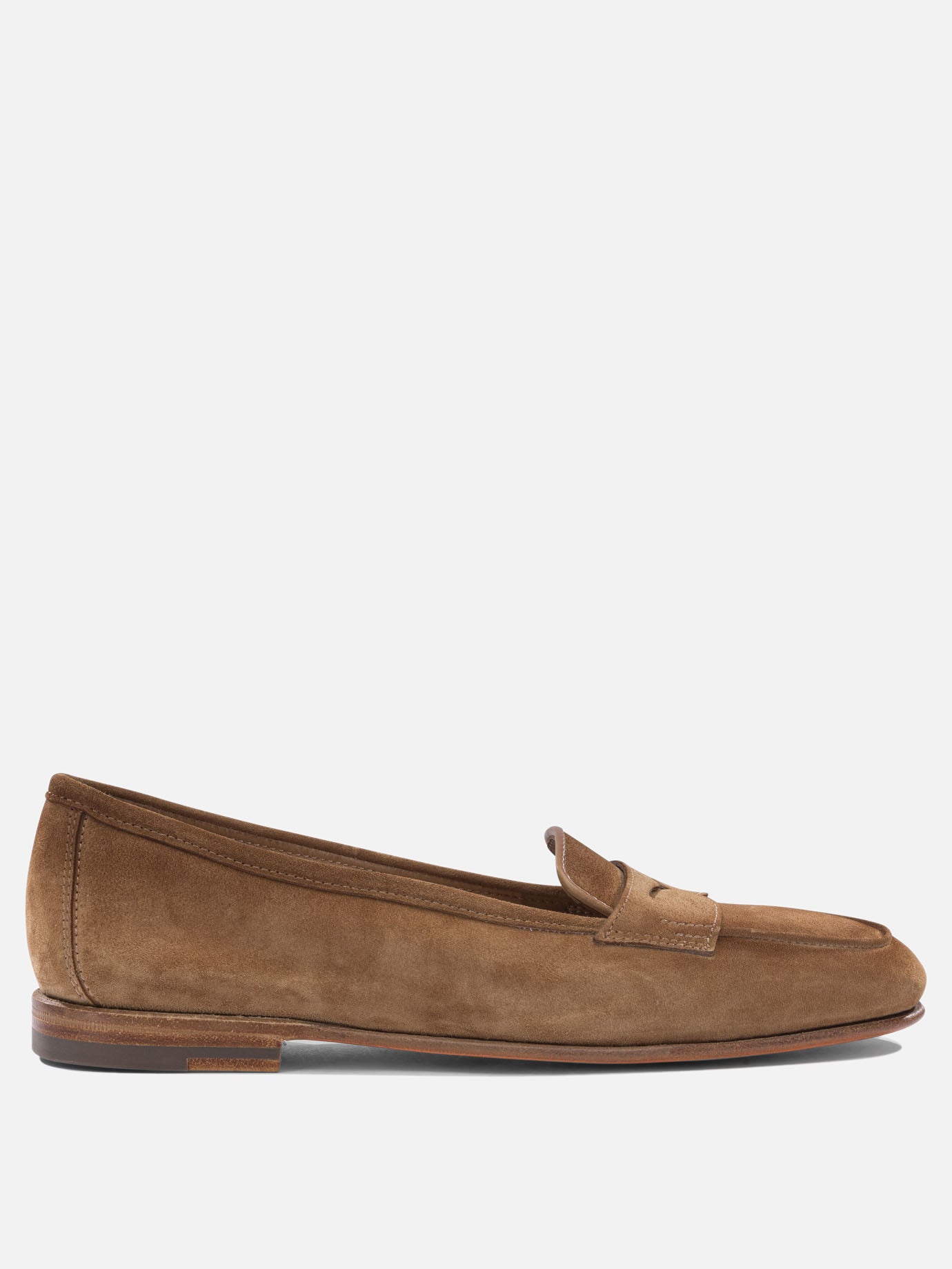 Loafers 100% suede - 100% leather  Brown - Santoni Women | PDP | VIETTI Online Store | Zoom-Modal
