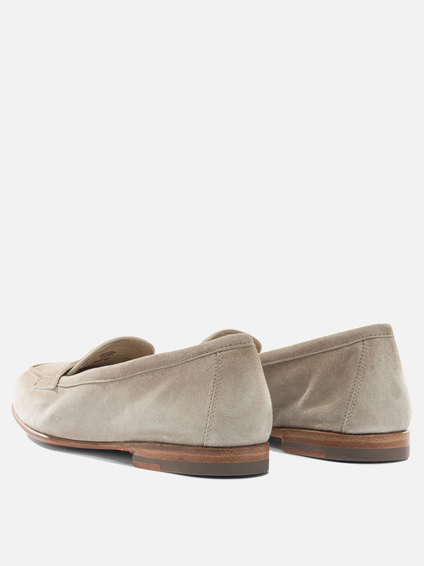 Mocassini 100% suede - 100% leather  Beige - Santoni Donna | PDP | VIETTI Online Store | Zoom-Modal_4
