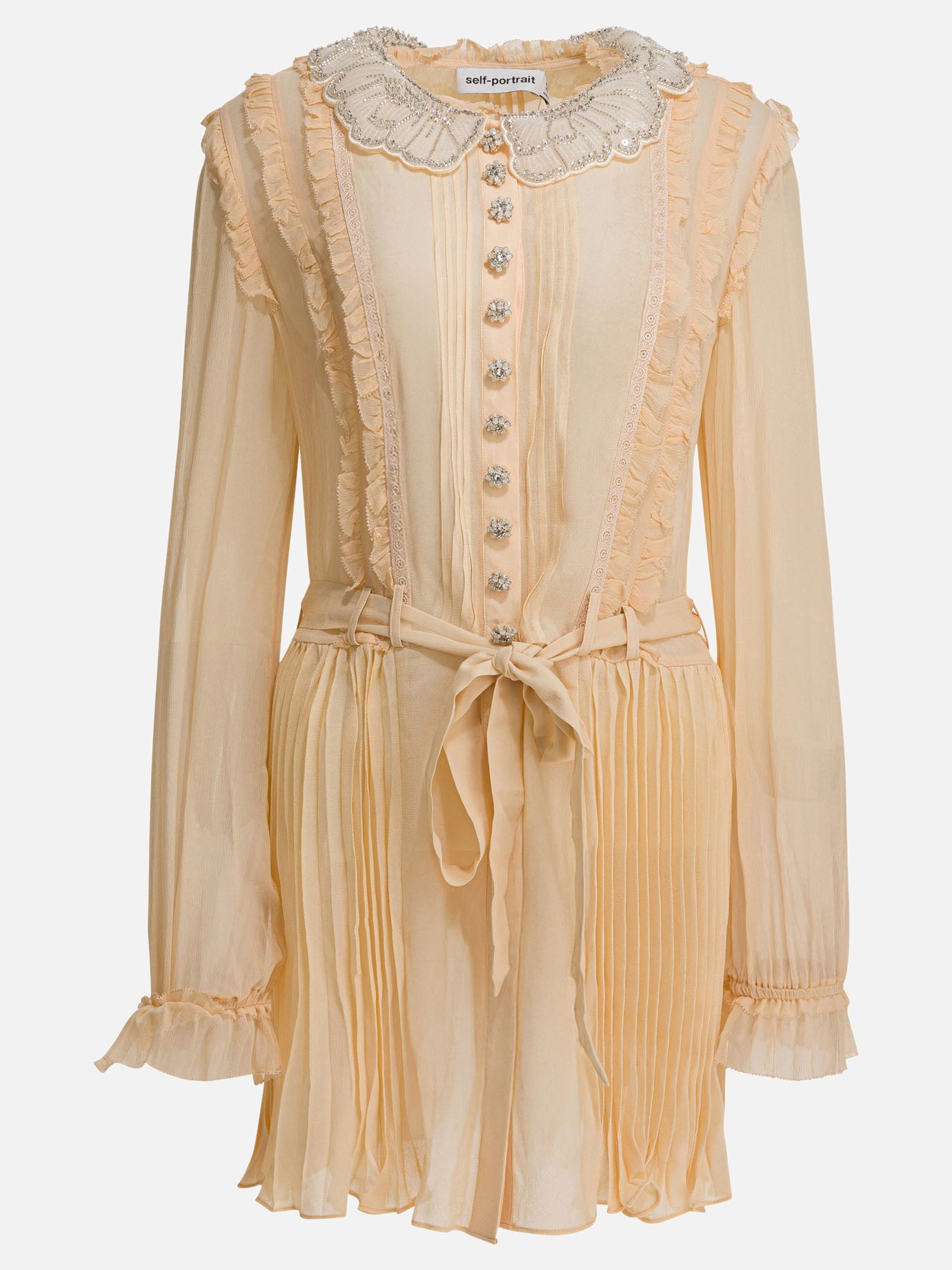 Abiti corti Solid colour  Beige - Self-portrait Donna | PDP | VIETTI Online Store | thumbnail