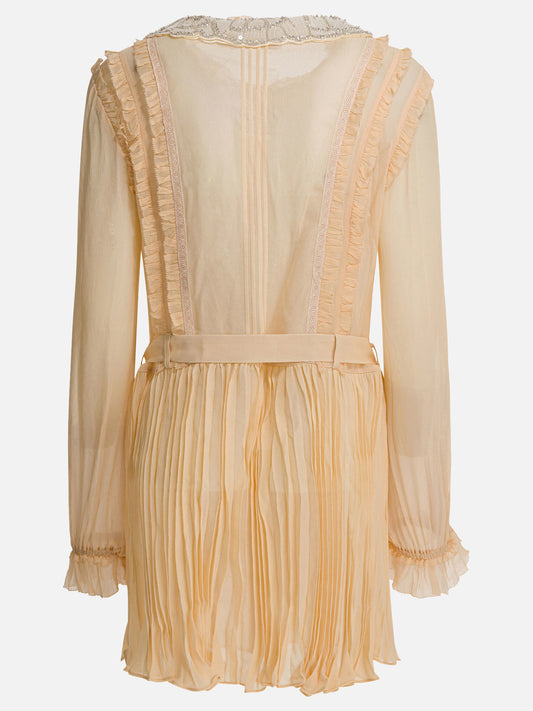 Mini dresses Solid colour  Beige - Self-portrait Women | PLP | VIETTI Online Store | 2
