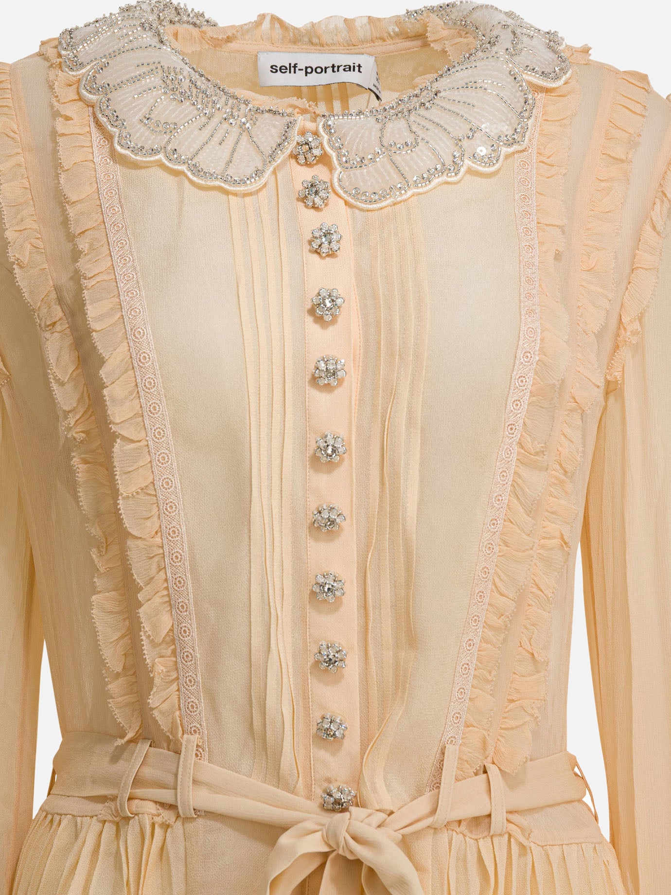 Abiti corti Solid colour  Beige - Self-portrait Donna | PDP | VIETTI Online Store | thumbnail_3