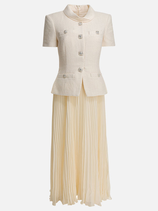 Midi dresses Solid colour  White - Self-portrait Women | PLP | VIETTI Online Store 
