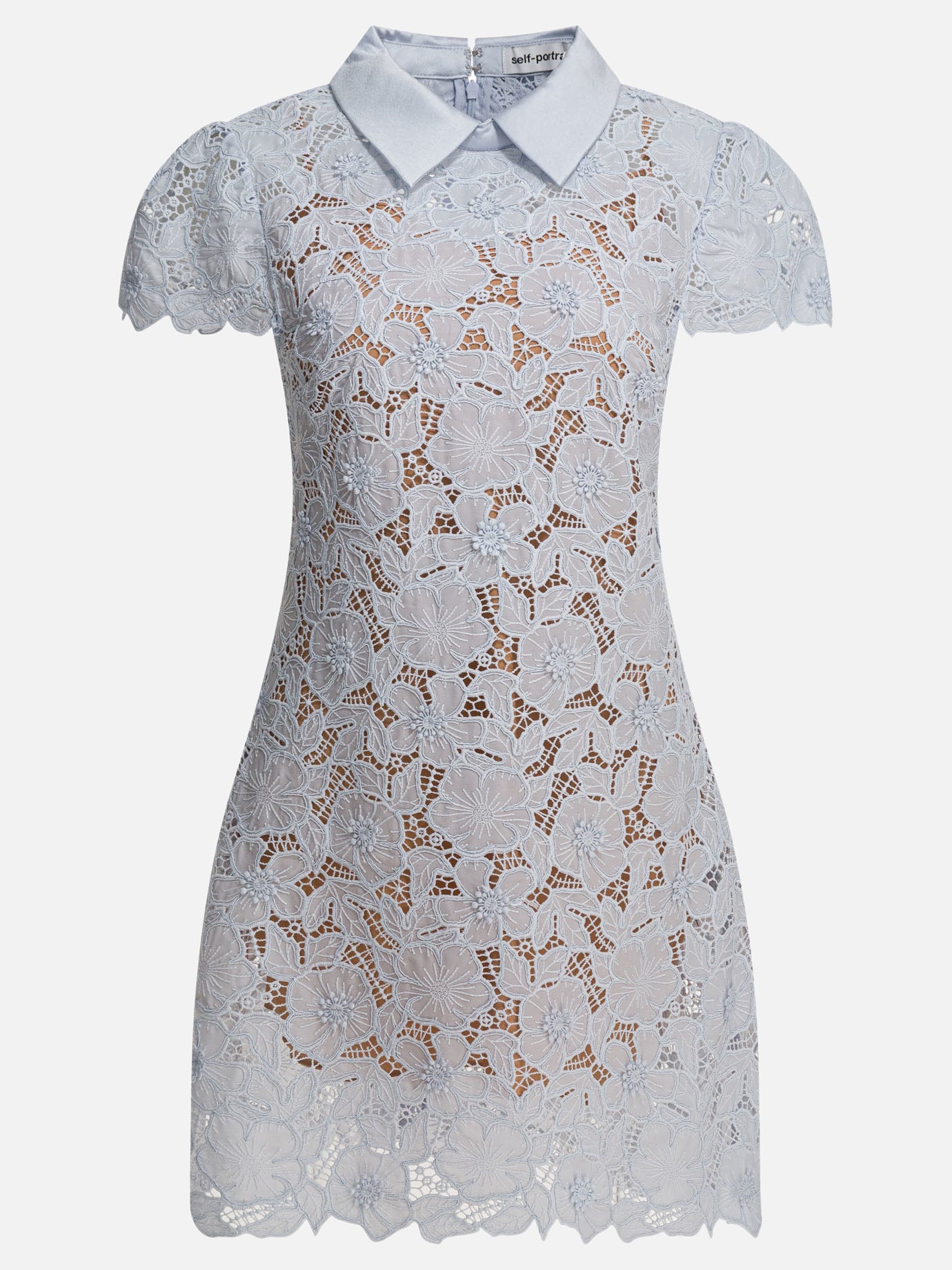 Mini dresses Solid colour  Blue - Self-portrait Women | PDP | VIETTI Online Store | thumbnail