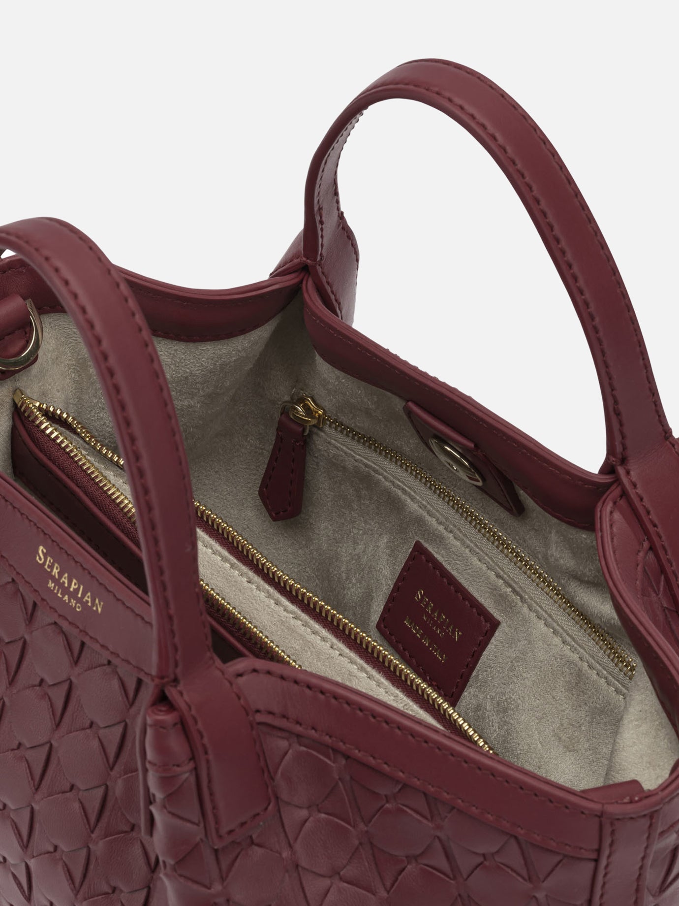 Small bags 100% nappa leather  Bordeaux - Serapian Women | PDP | VIETTI Online Store | thumbnail_5