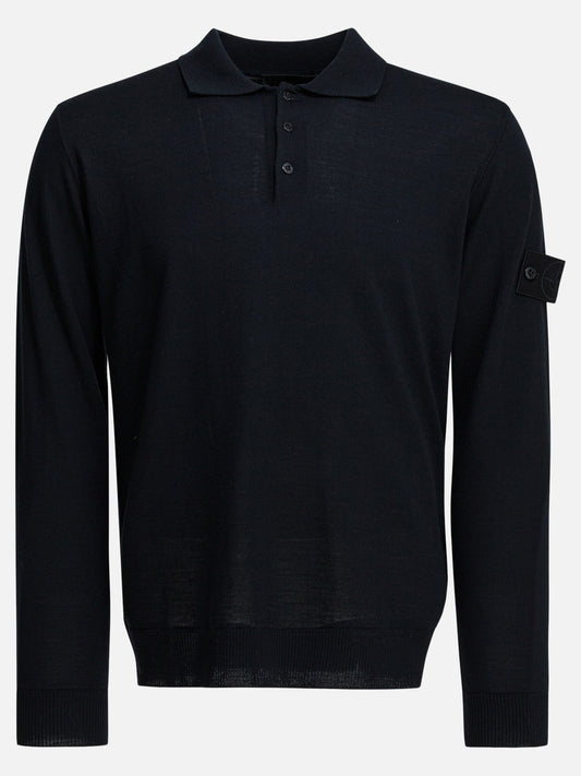 Polo sweater Solid colour  Blue - Stone Island Men | VIETTI Online Store 
