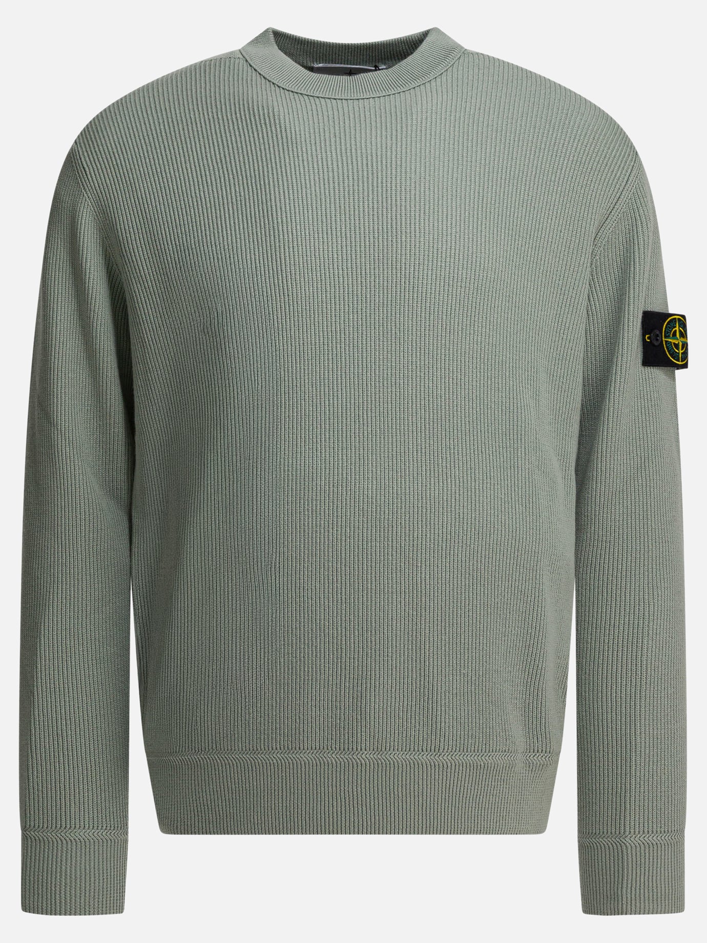 Crewneck sweaters Logo  Green - Stone Island Men | PDP | VIETTI Online Store | thumbnail