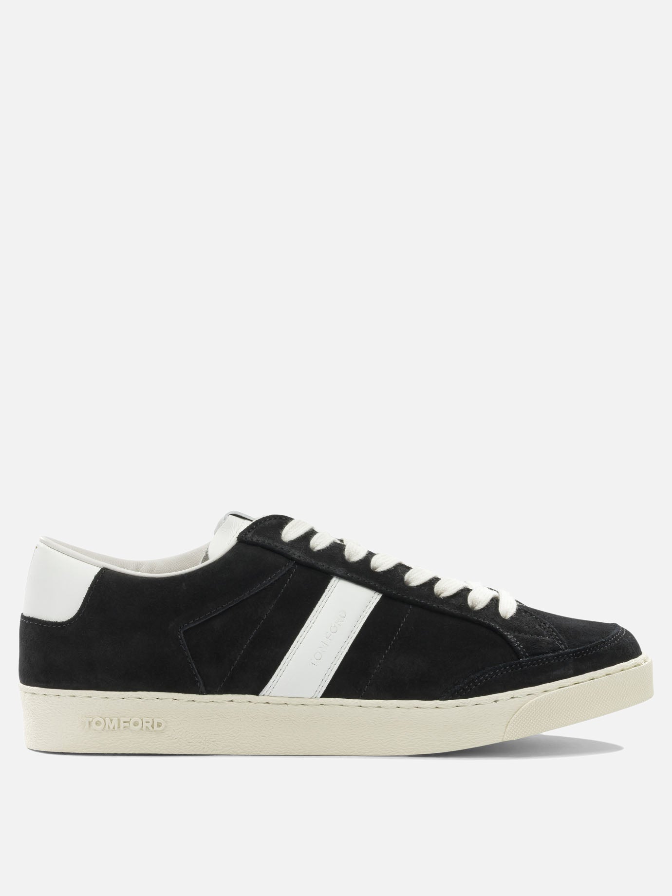 Low top sneakers 100% suede - 100% rubber  Black - Tom Ford Men | PDP | VIETTI Online Store | thumbnail