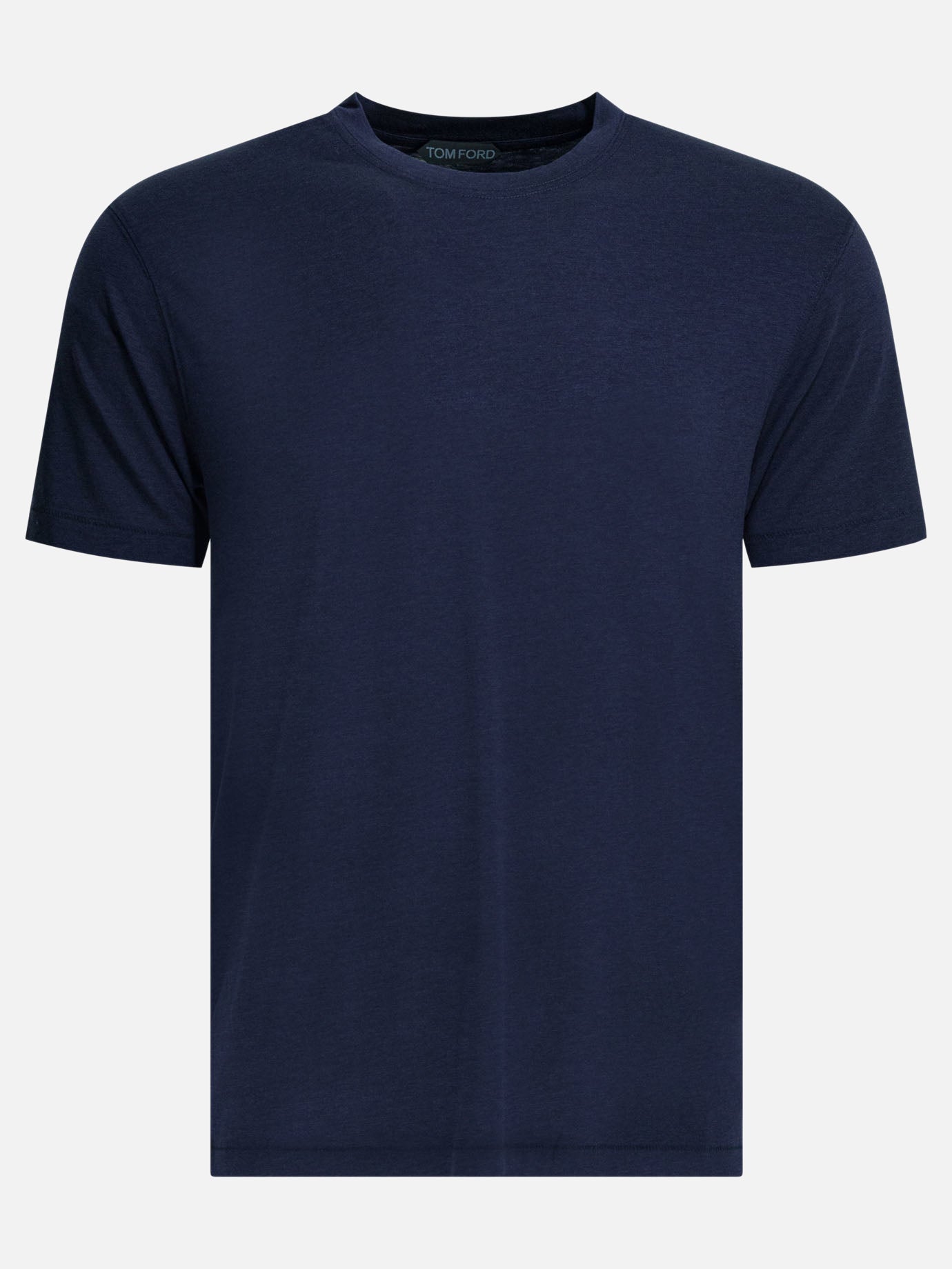 Crewneck t-shirts Solid colour  Blue - Tom Ford Men | PDP | VIETTI Online Store | thumbnail_2