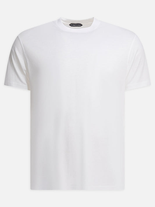 Crewneck t-shirts Solid colour  White - Tom Ford Men | PDP | VIETTI Online Store 
