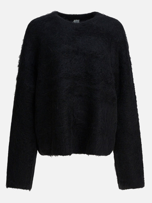 Crewneck sweaters Solid colour  Black - Toteme Women | PDP | VIETTI Online Store 
