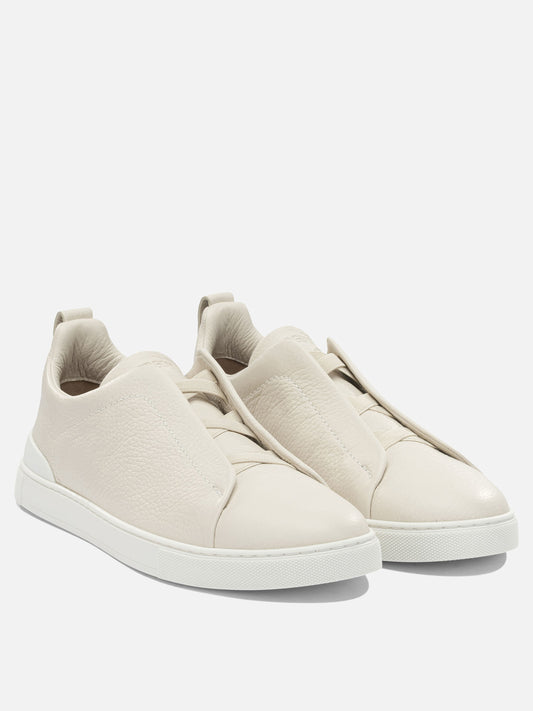 Low top sneakers 100% leather - 100% rubber  White - Zegna Men | PDP | VIETTI Online Store | 2
