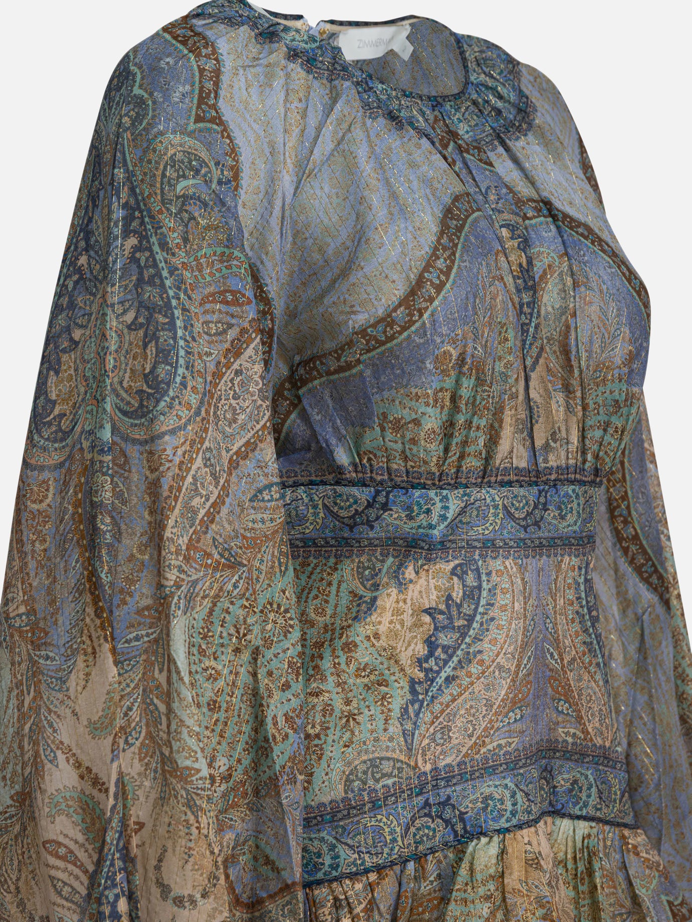 Mini dresses Paisley  Blue - Zimmermann Women | PDP | VIETTI Online Store | Zoom-Modal_4
