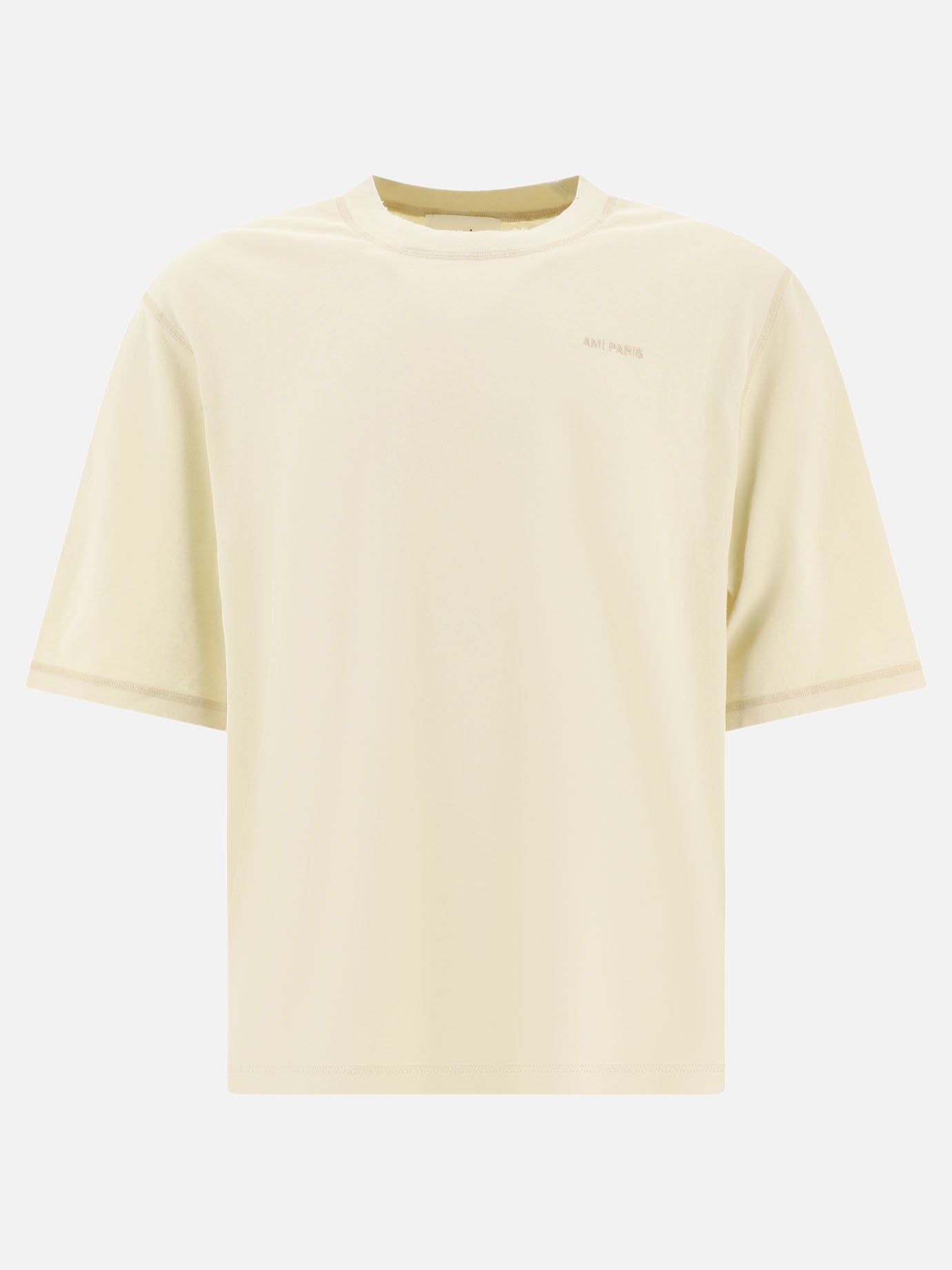 Crewneck t-shirts 100% cotton  White - Ami Paris Men | PDP | VIETTI Online Store | Zoom-Modal
